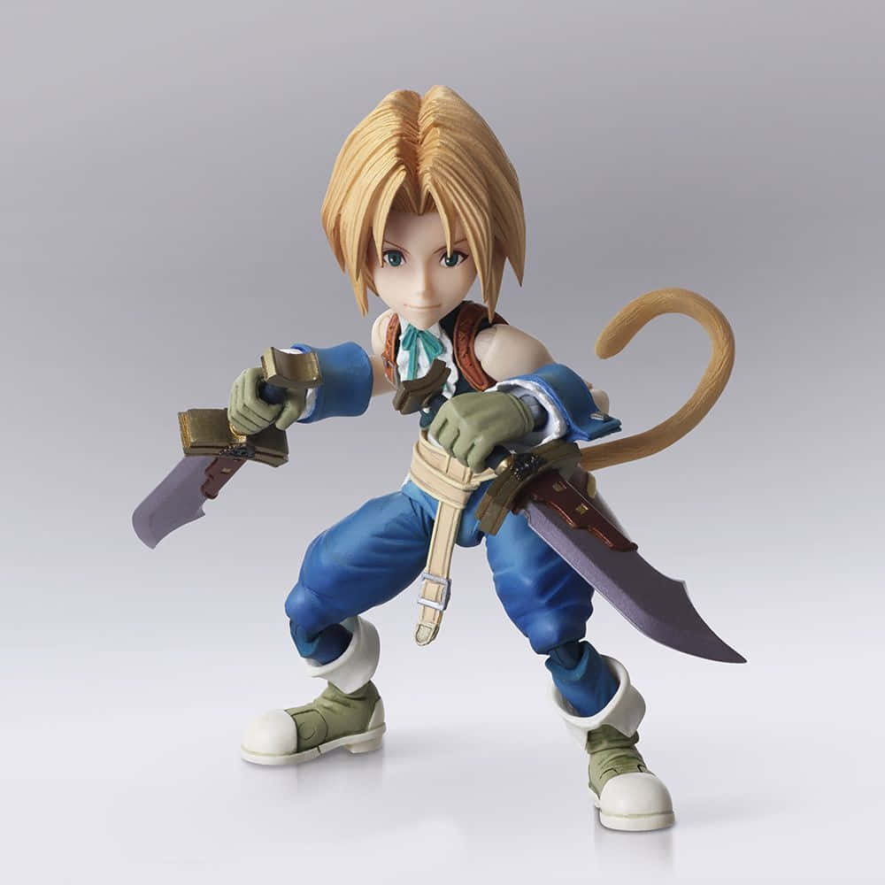 Zidane Tribal, double blades, blonde-haired anime warrior, SD Desktop Wallpaper