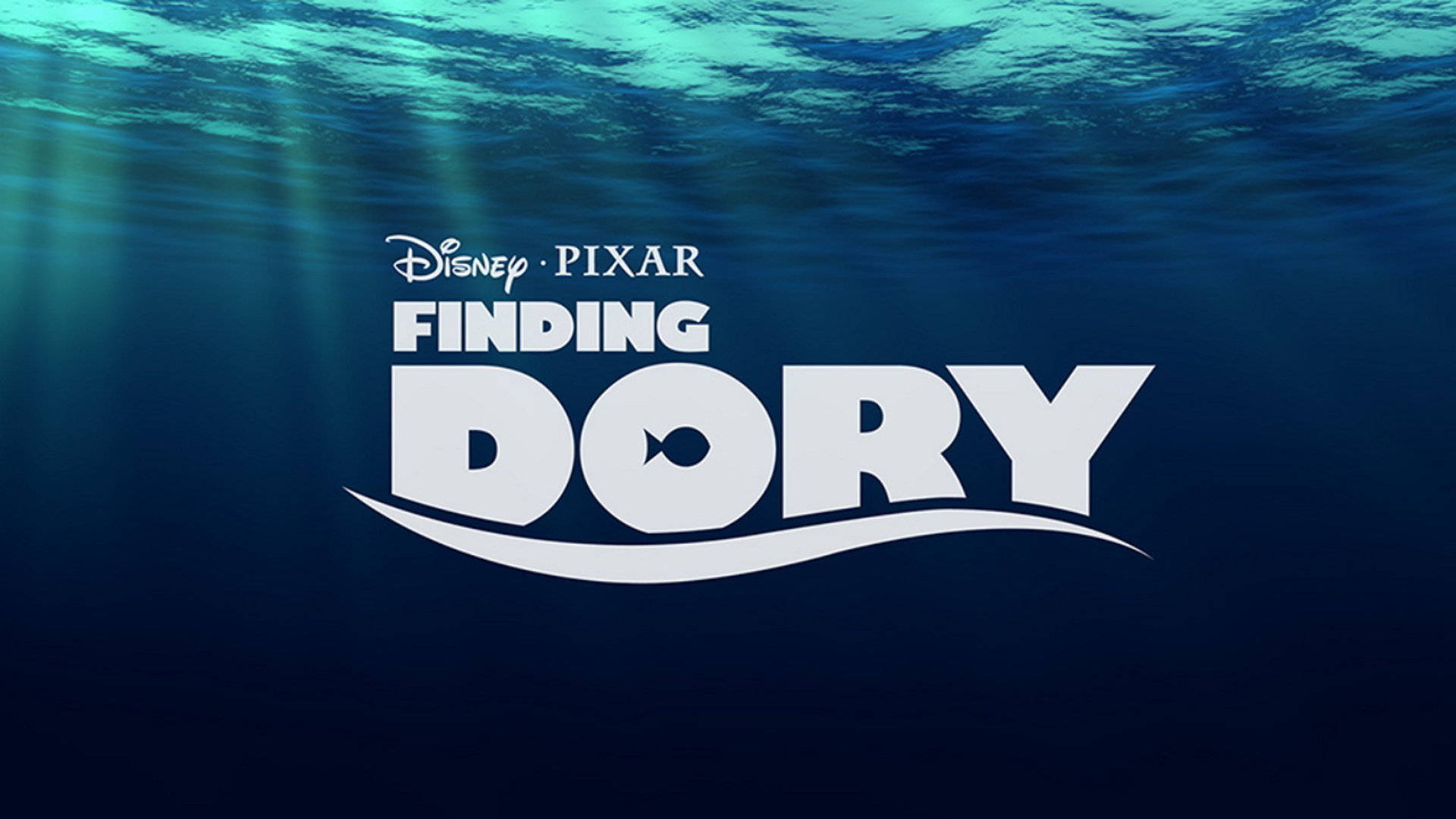 Finding Dory, sunbeams, blue ocean depths, Full HD Desktop Wallpaper