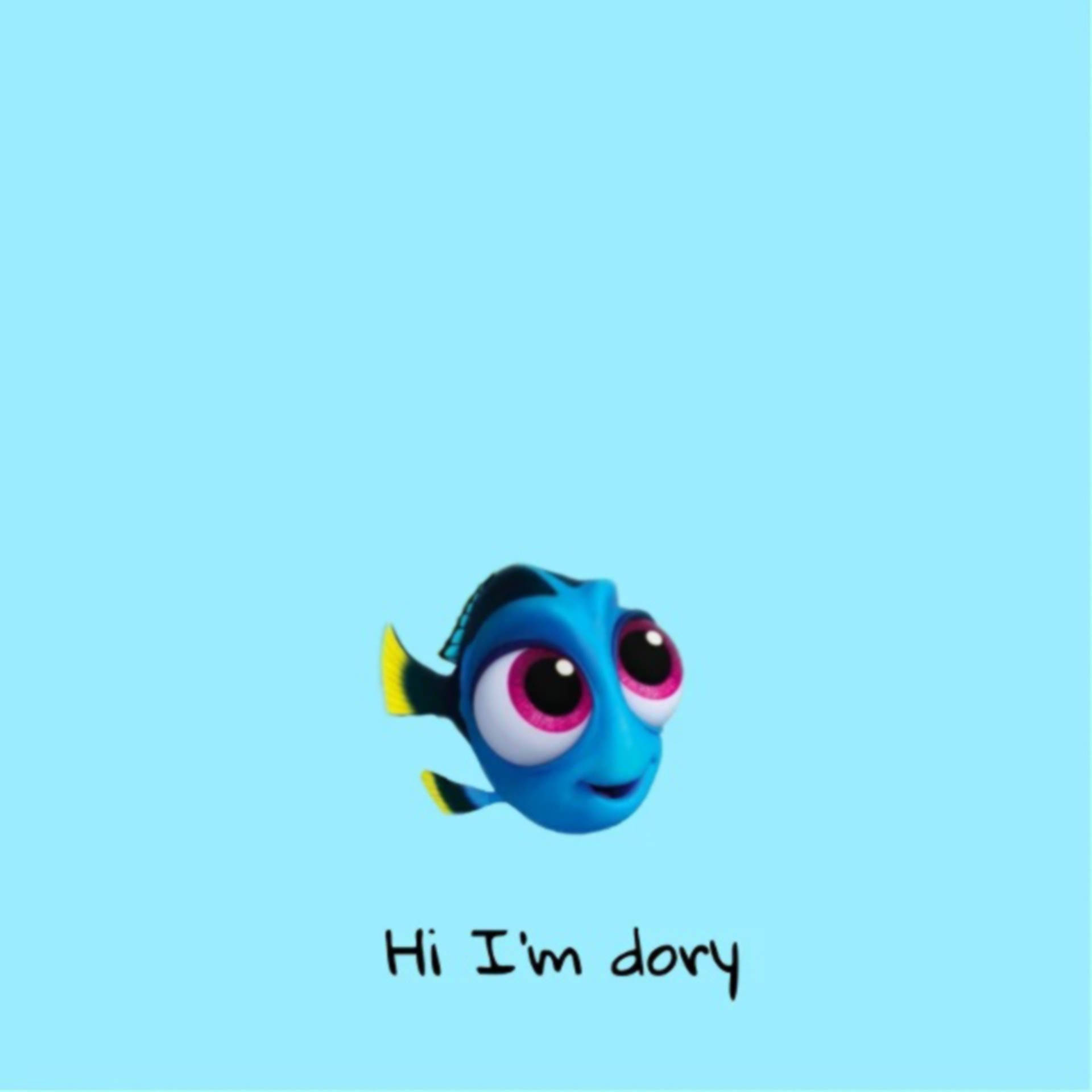 Finding Dory, blue fish, pink-rimmed eyes, Full HD Desktop Wallpaper