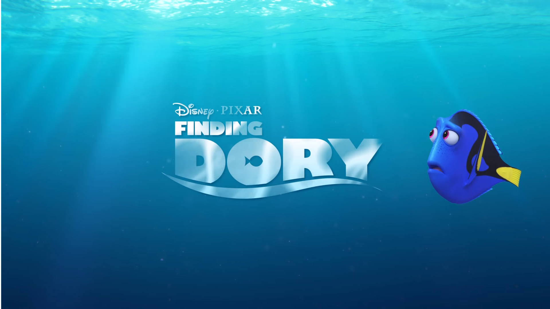 Finding Dory, blue tang fish, yellow tail, Full HD Desktop Wallpaper