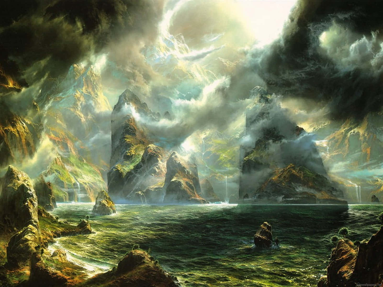 Fine Arts, 1600 x 1200, fantasy landscape, HD Desktop Wallpaper