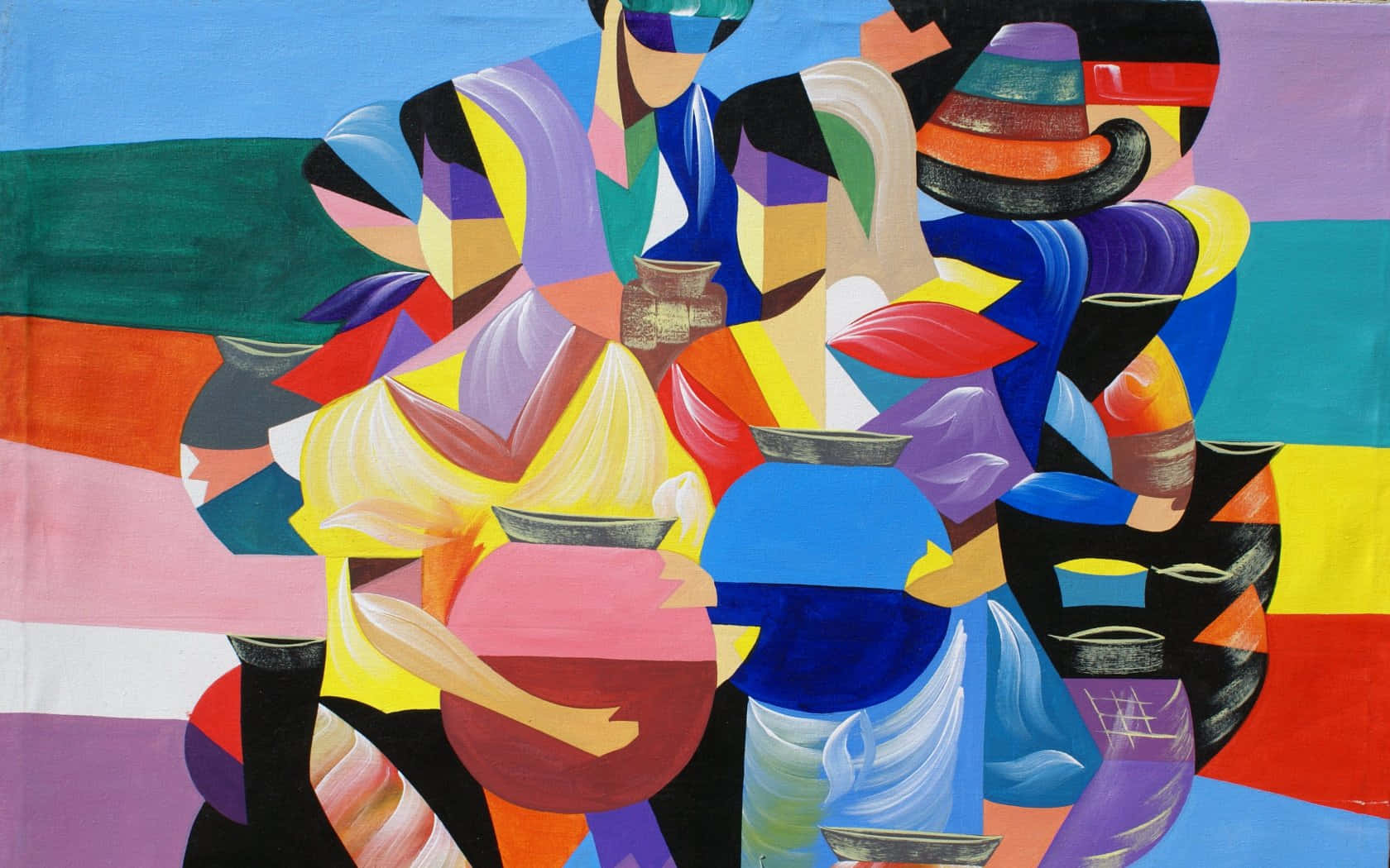 Fine Arts, 1680 x 1050, vibrant abstract painting, HD Desktop Wallpaper