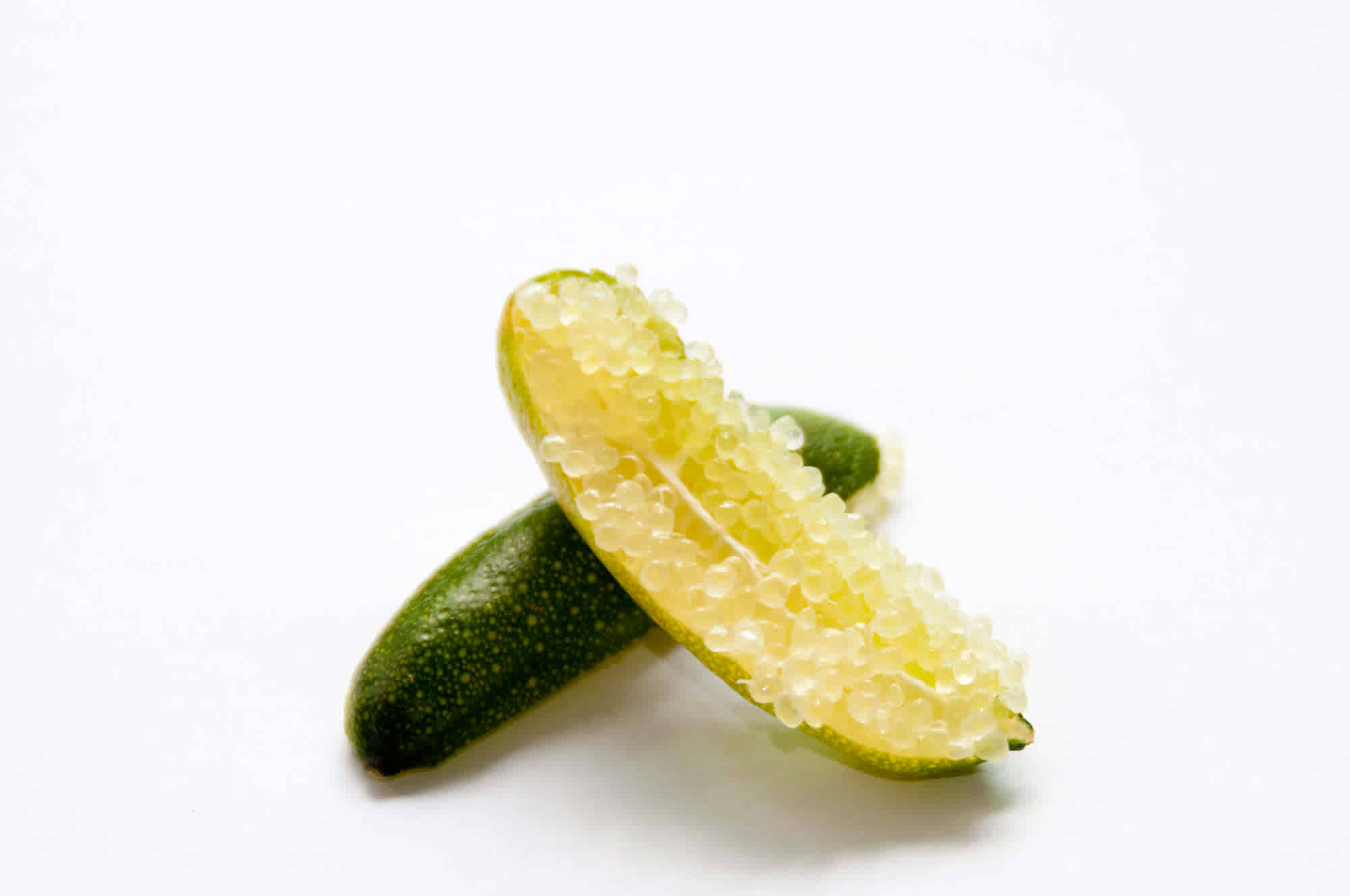 Finger Lime, sliced, translucent seeds, Full HD Desktop Wallpaper