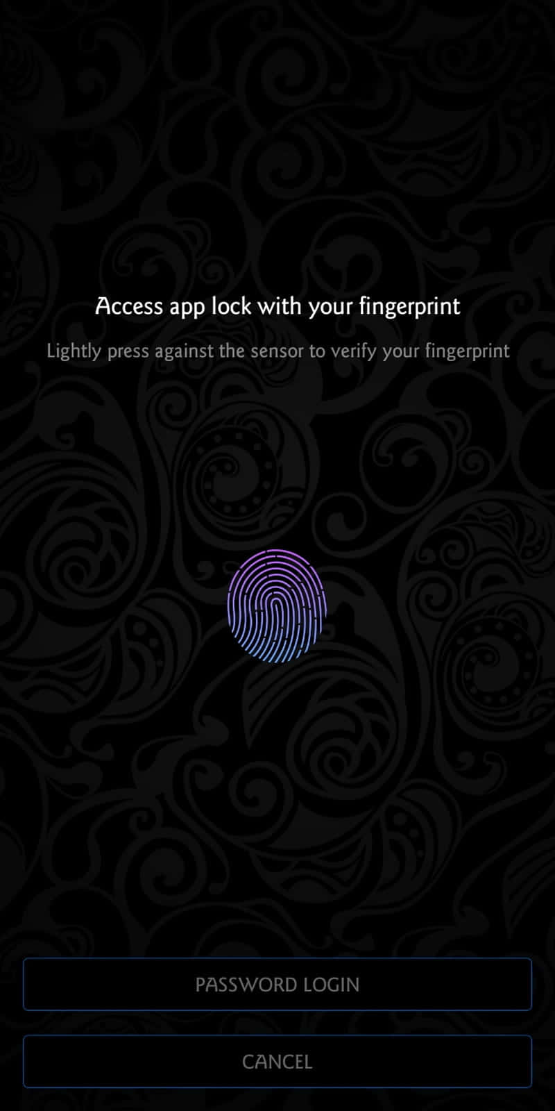 fingerprint authentication app screen, glowing fingerprint icon, biometric authentication, HD Phone Wallpaper