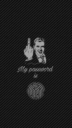 fingerprint phone, smiling man, finger, SD Phone Wallpaper
