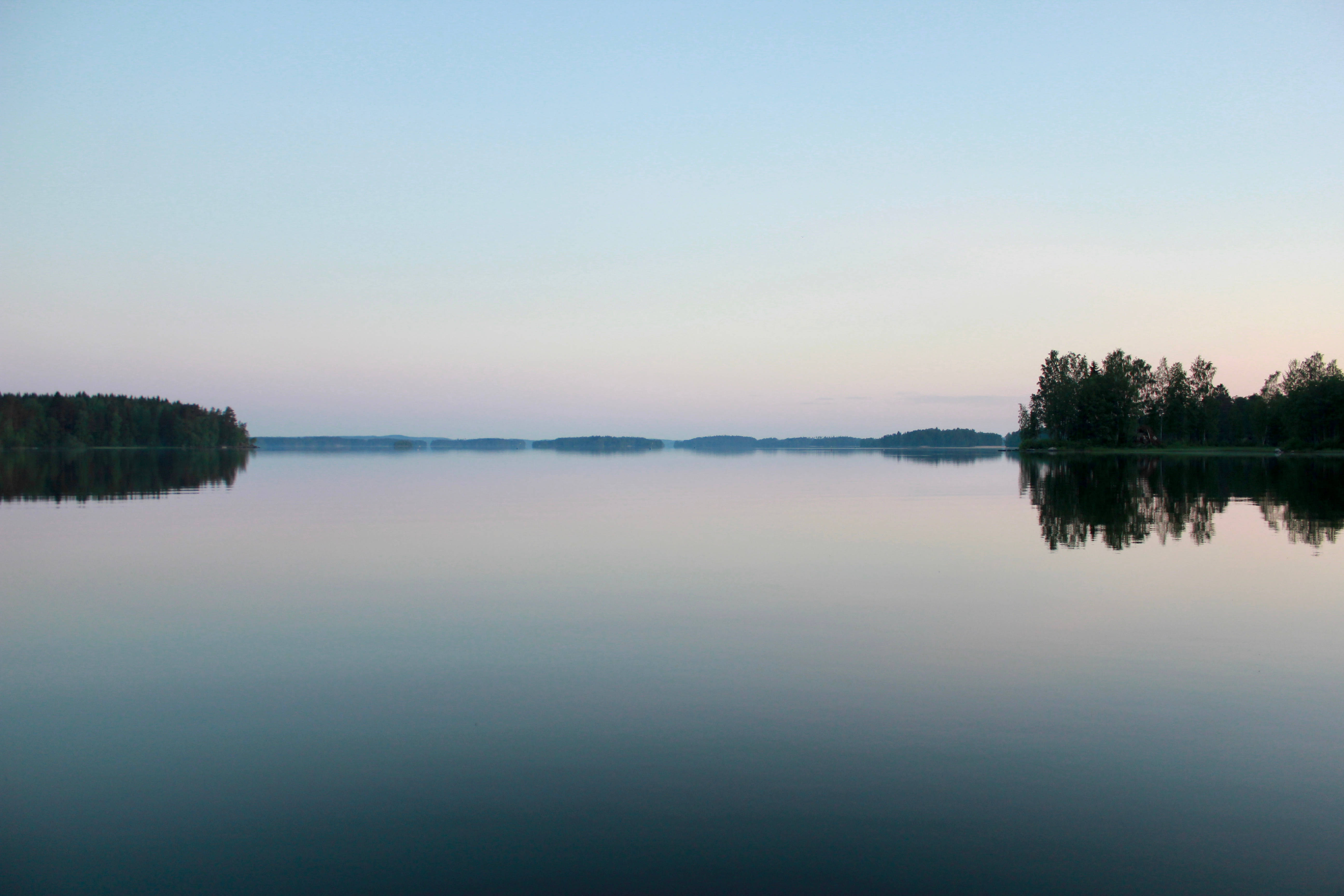 Finland, lake, dawn, 5K Desktop Wallpaper