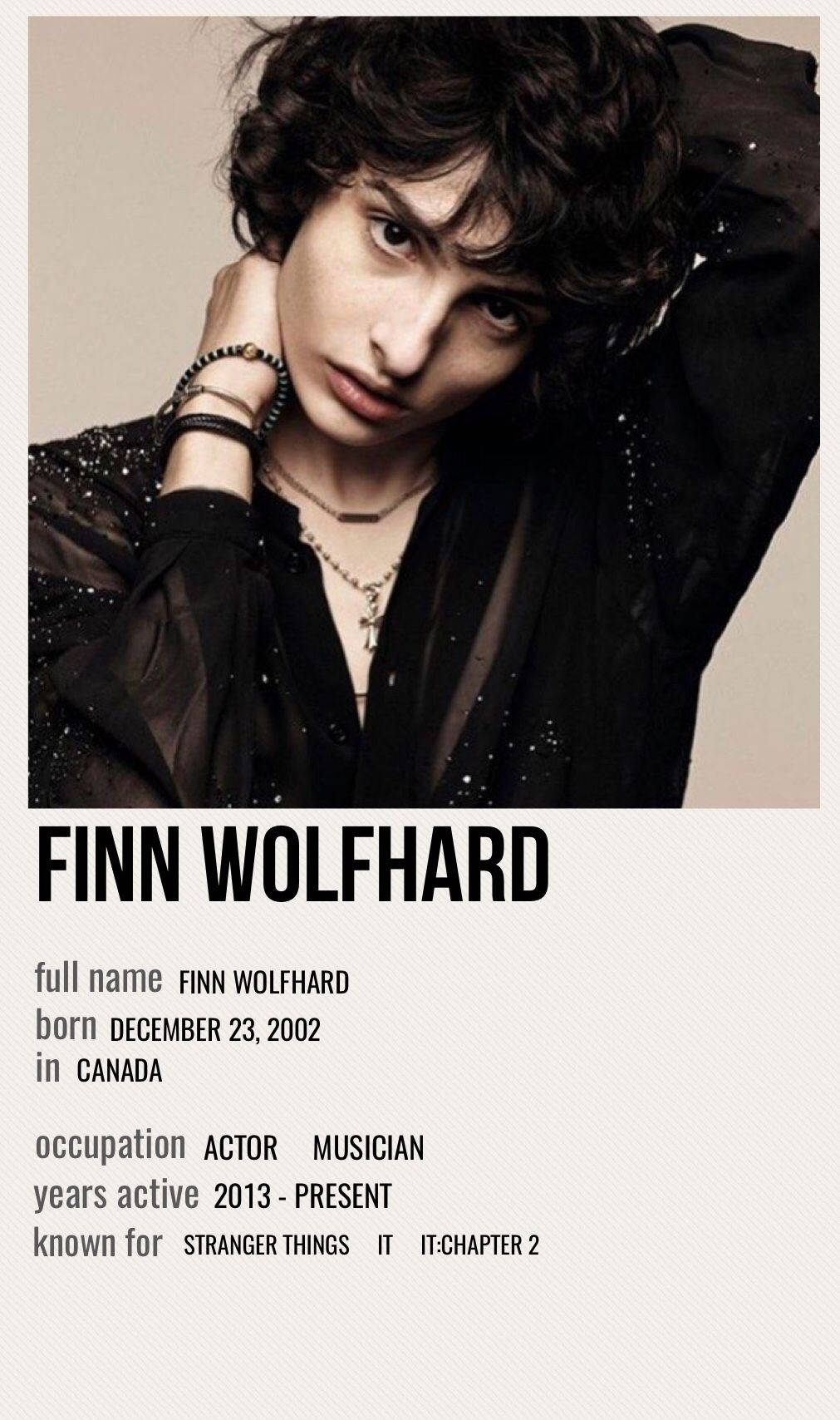Finn Wolfhard, black sparkly clothing, layered necklaces, HD Phone Wallpaper
