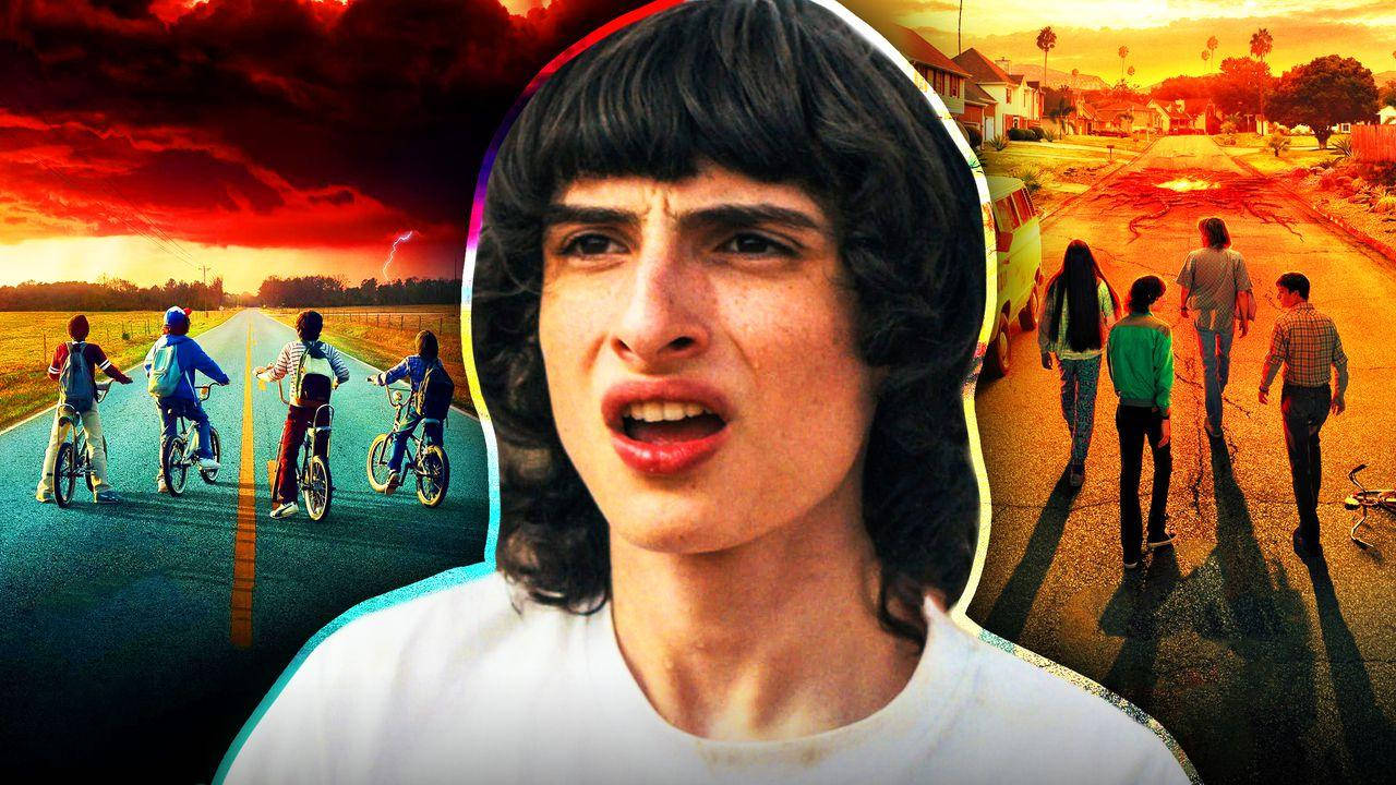 Finn Wolfhard, surreal, ominous road, HD Desktop Wallpaper