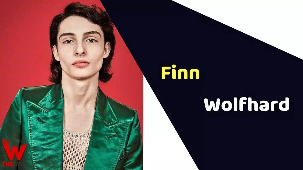 Finn Wolfhard, green velvet jacket, bold red and dark blue geometric background, HD Desktop Wallpaper