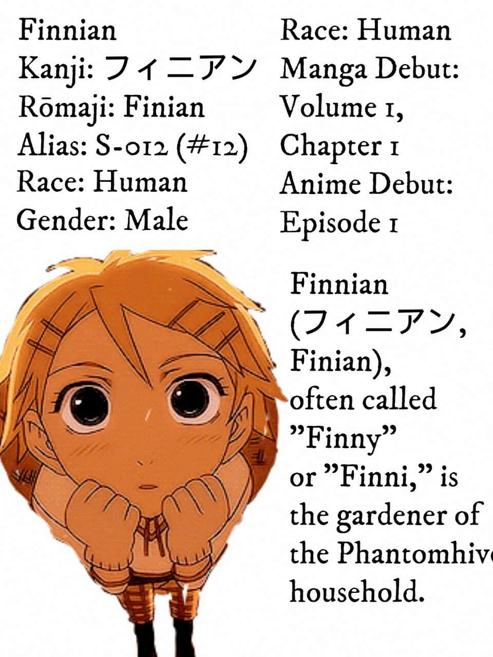 Finnian, orange hair, big eyes, HD Phone Wallpaper