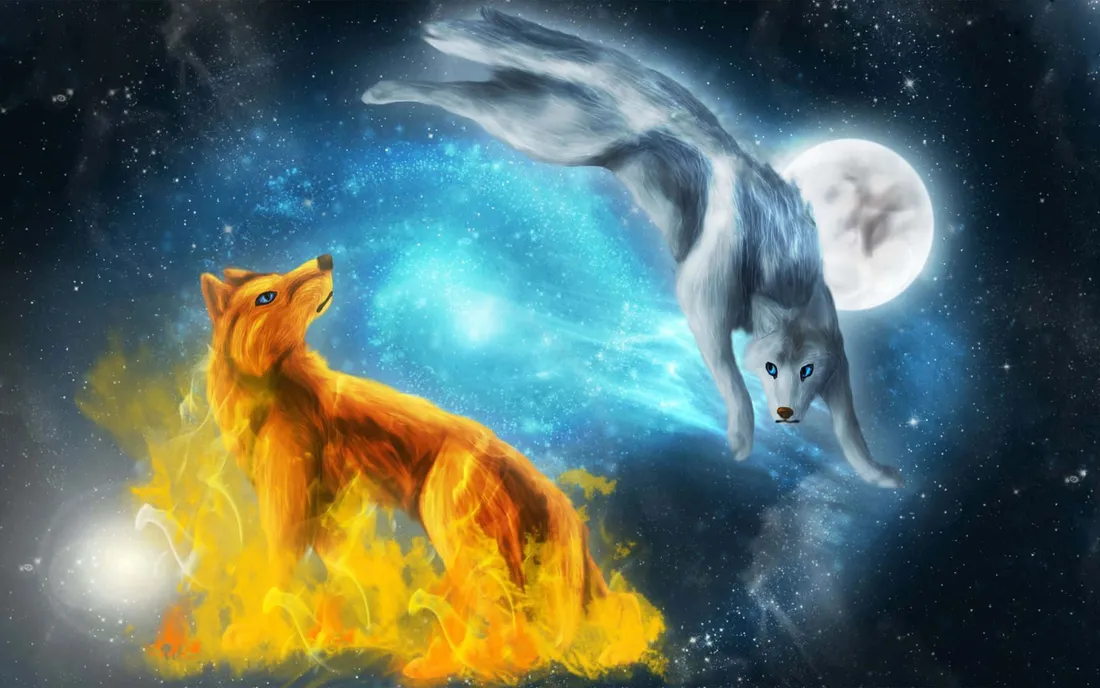 Fire And Ice Wolf