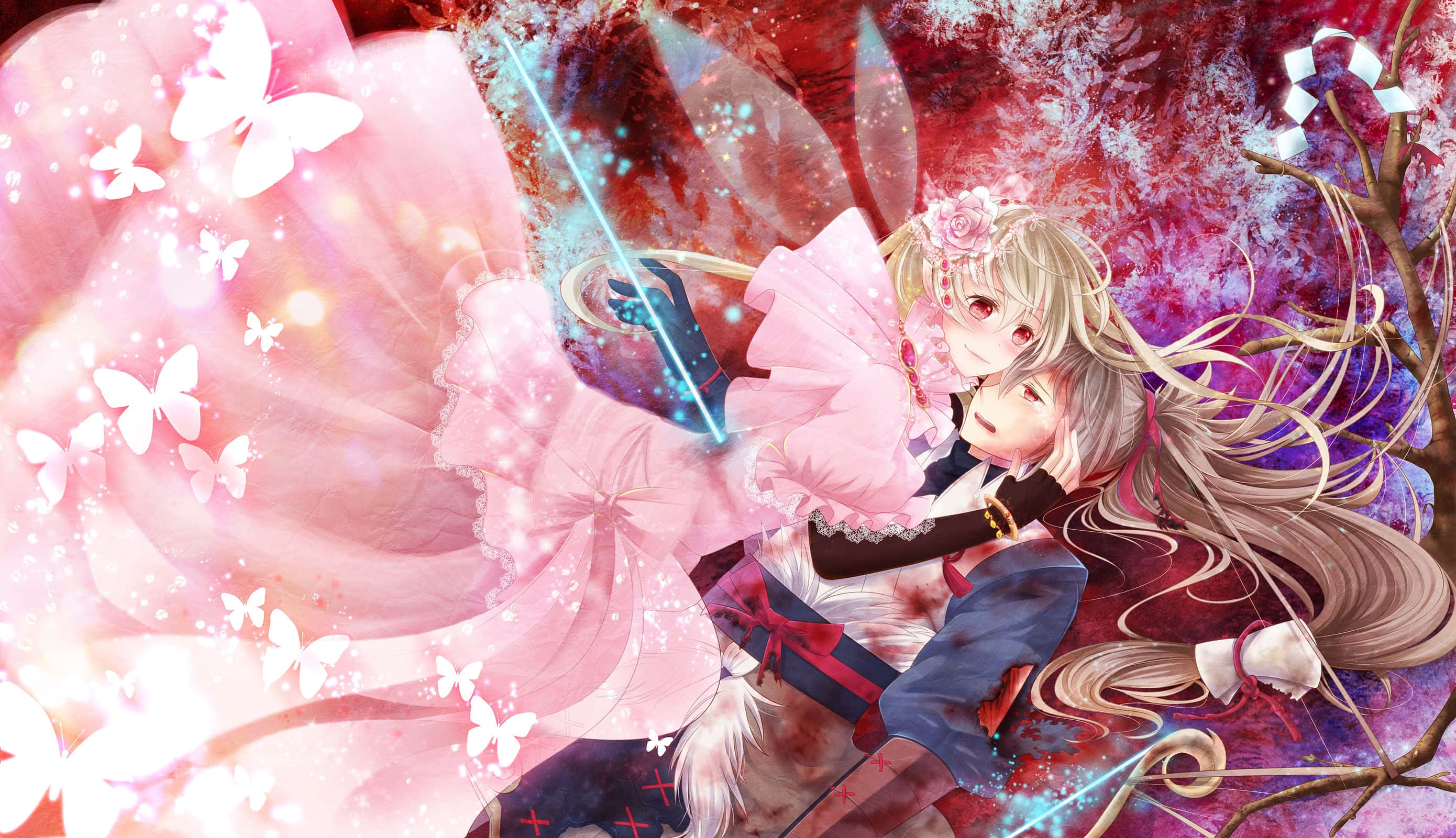 Fire Emblem Fates, blonde anime girl, pink dress, 2K Desktop Wallpaper