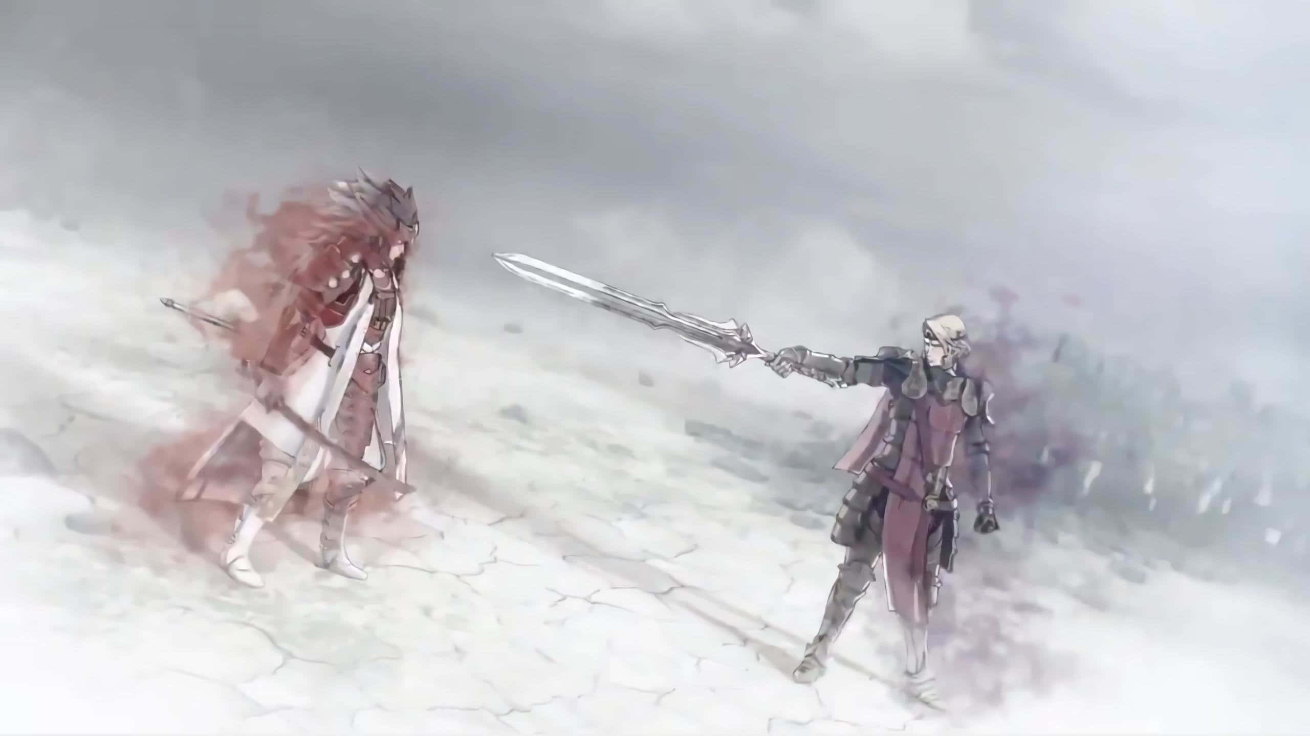 Fire Emblem Fates, armored warriors, cracked field, 2K Desktop Wallpaper