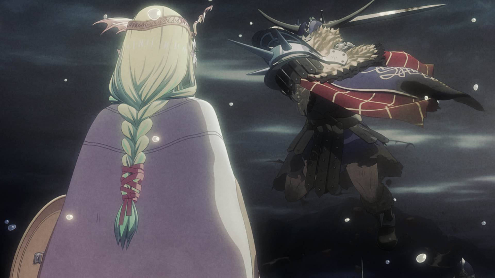 Fire Emblem Three Houses, blonde braided-haired figure, purple cloak, Full HD Desktop Wallpaper