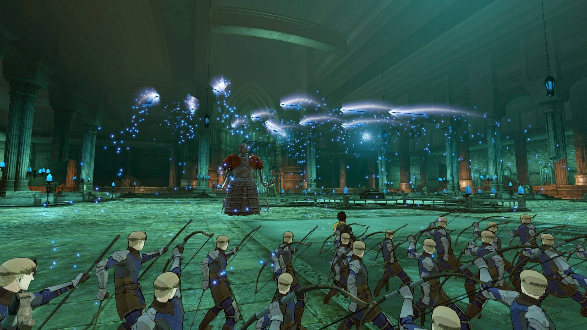 Fire Emblem Three Houses, armored warrior, archer formation, Full HD Desktop Wallpaper
