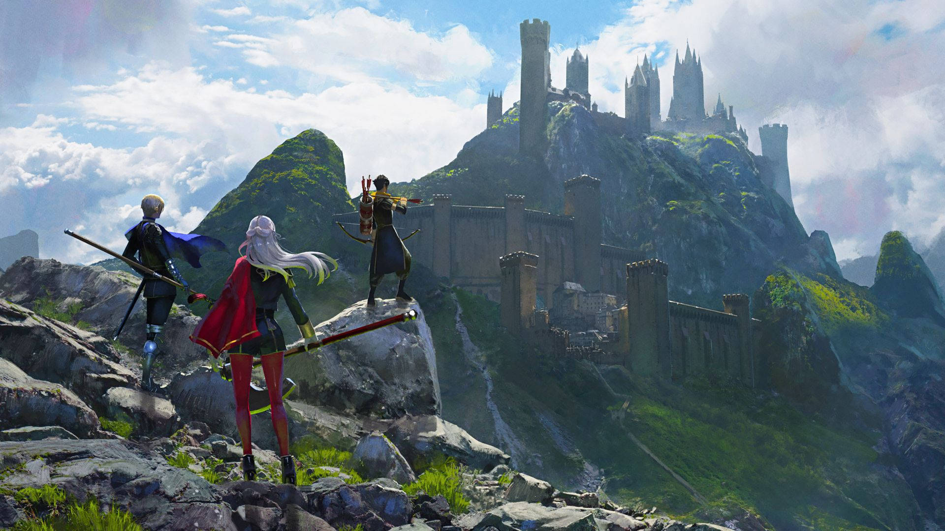 Fire Emblem: Three Houses, headquarters, castle, Full HD Desktop Wallpaper