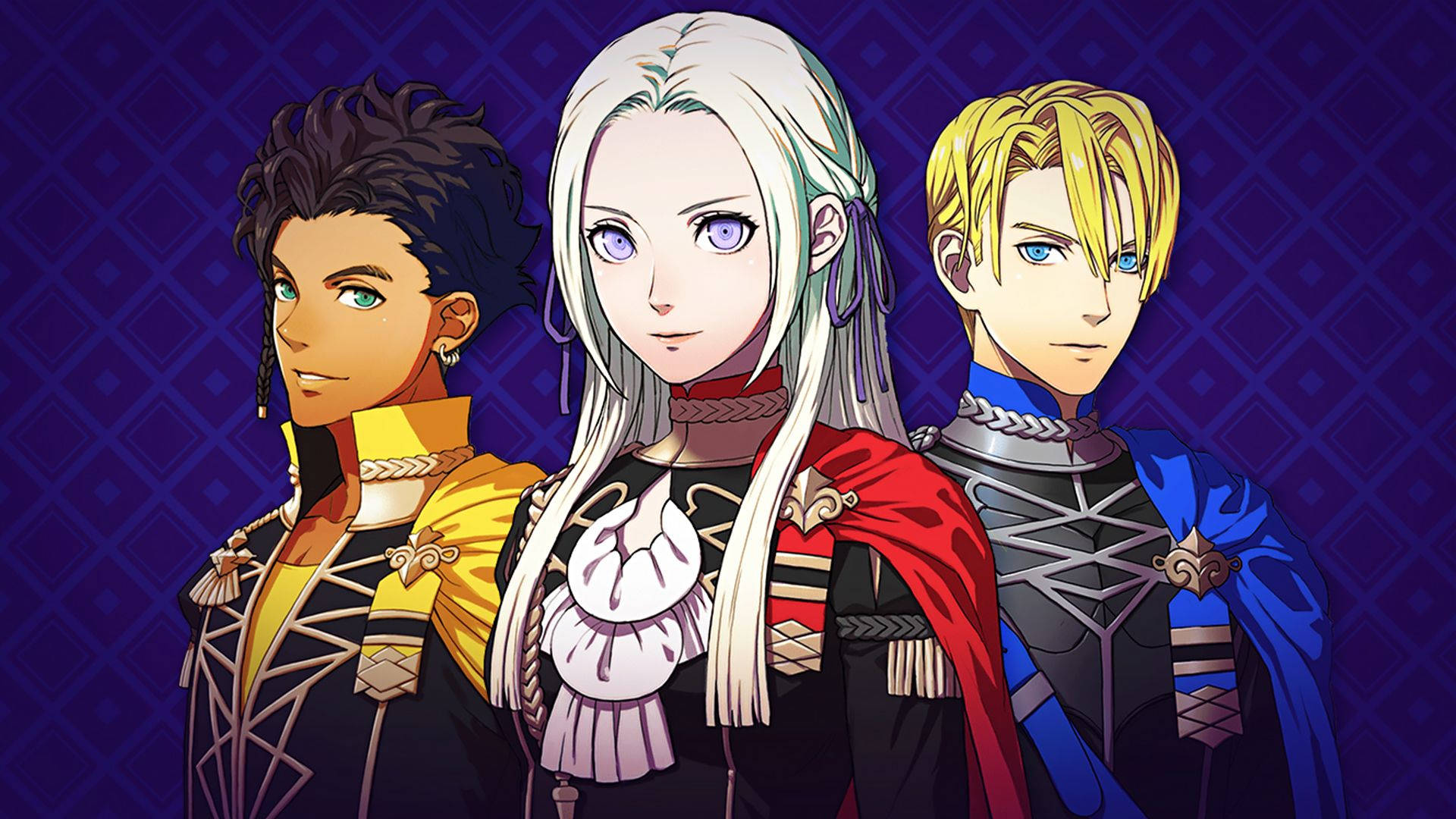 Fire Emblem Three Houses, anime characters, ornate armor, Full HD Desktop Wallpaper