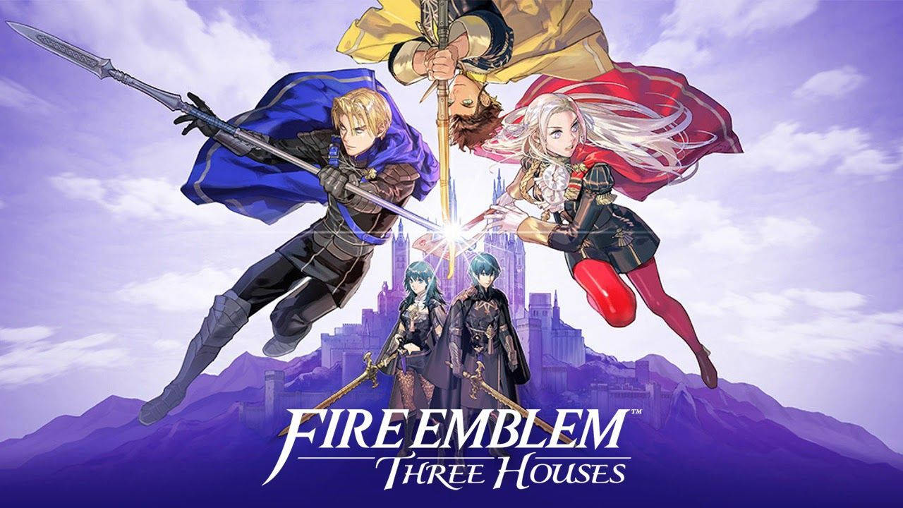 Fire Emblem: Three Houses, anime warriors, dynamic poses, HD Desktop Wallpaper
