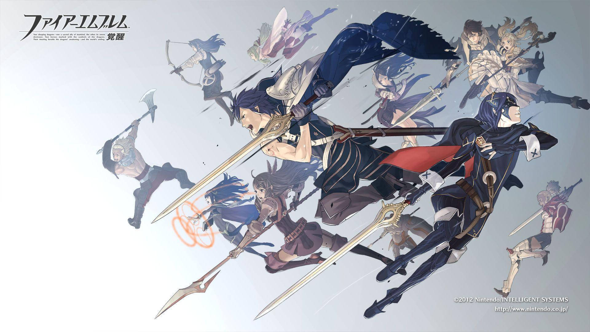 Fire Emblem: Three Houses, anime warriors, swords, Full HD Desktop Wallpaper