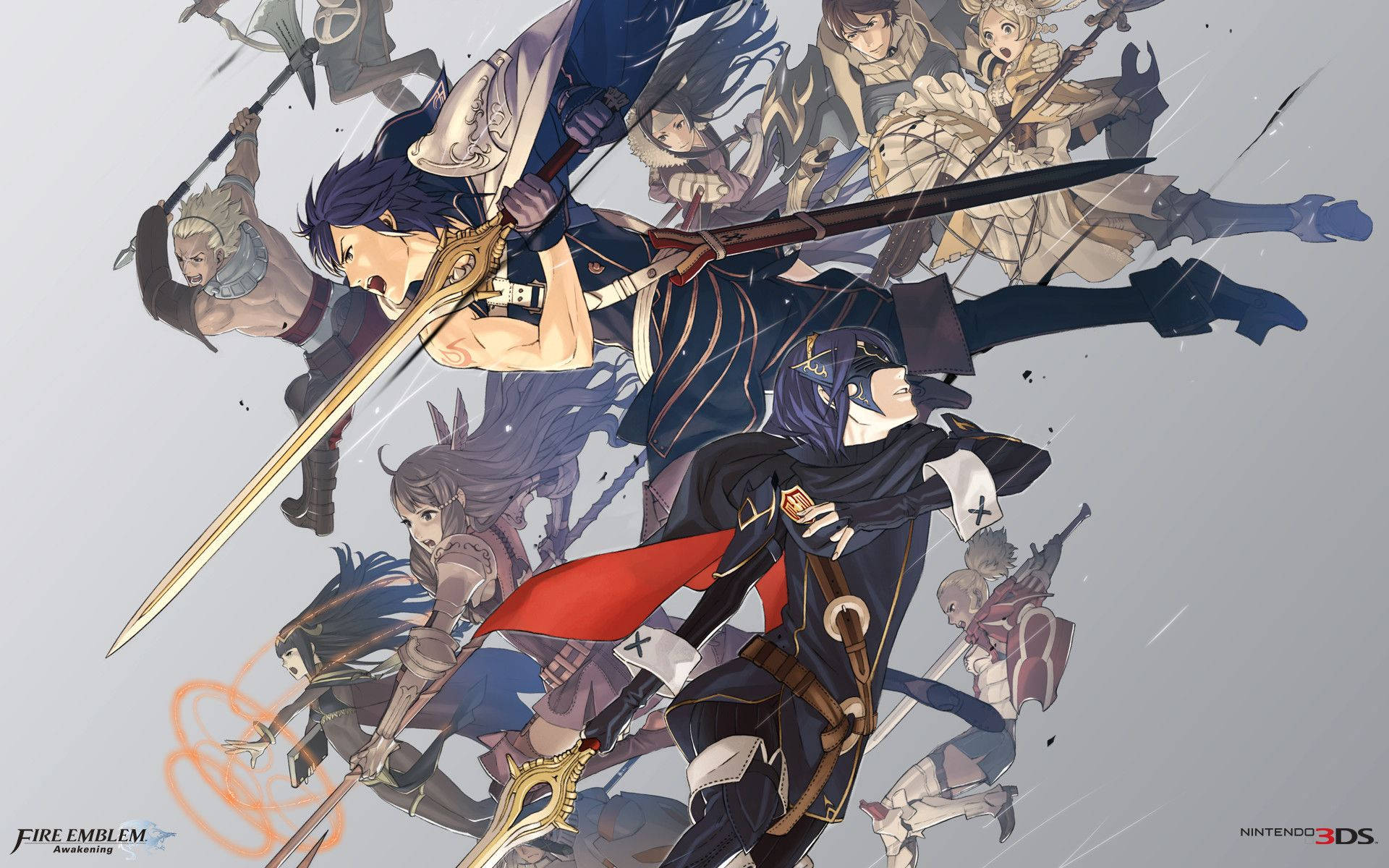 Fire Emblem, anime warriors, swords, Full HD Desktop Wallpaper