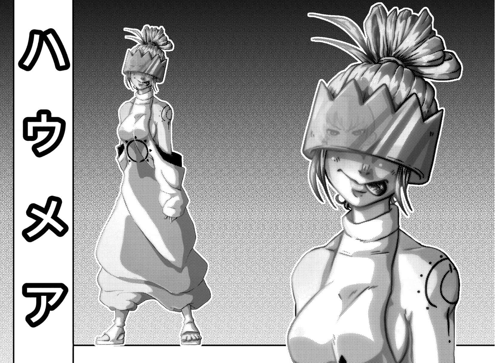 Fire Force Haumea, character pose, crown-like headpiece, HD Desktop Wallpaper