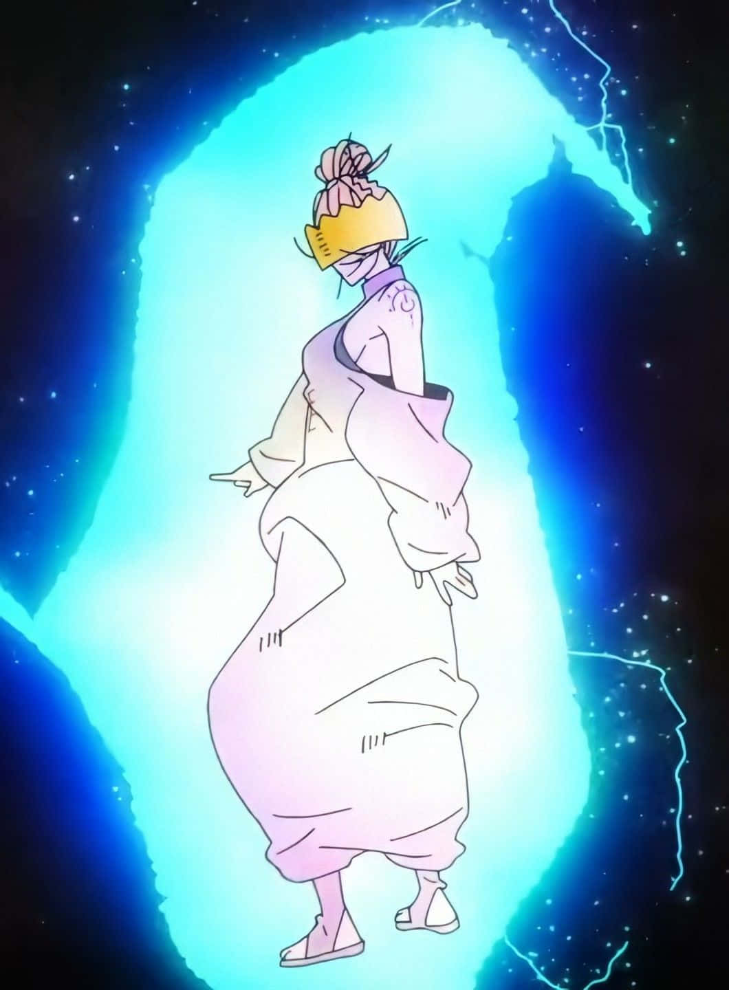 Haumea, Fire Force, glowing blue energy portal, HD Phone Wallpaper