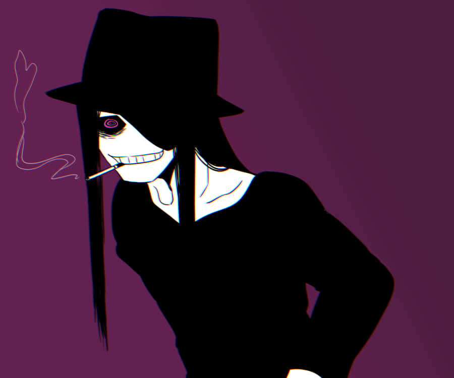 Fire Force Joker, black fedora, cigarette, SD Desktop Wallpaper