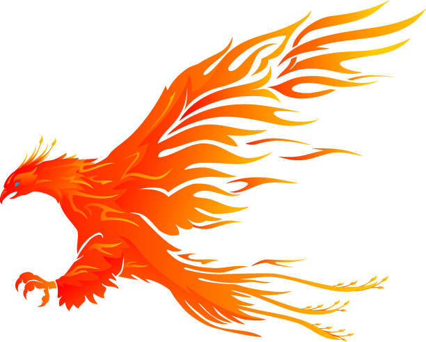Crispy Delicious Fire Wings, fiery phoenix, wings ablaze, SD Desktop Wallpaper