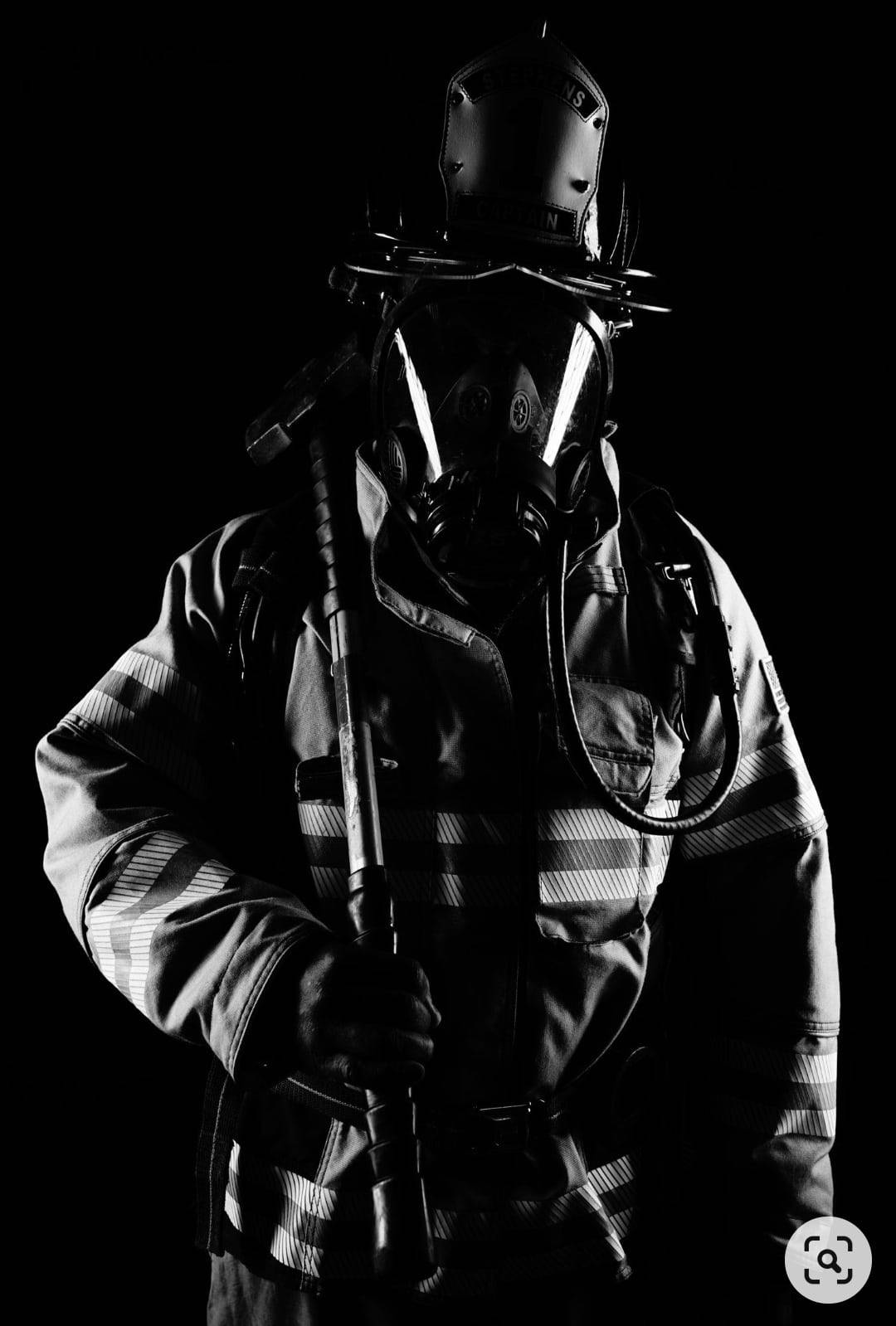 firefighters, breathing apparatus, axe, HD Phone Wallpaper
