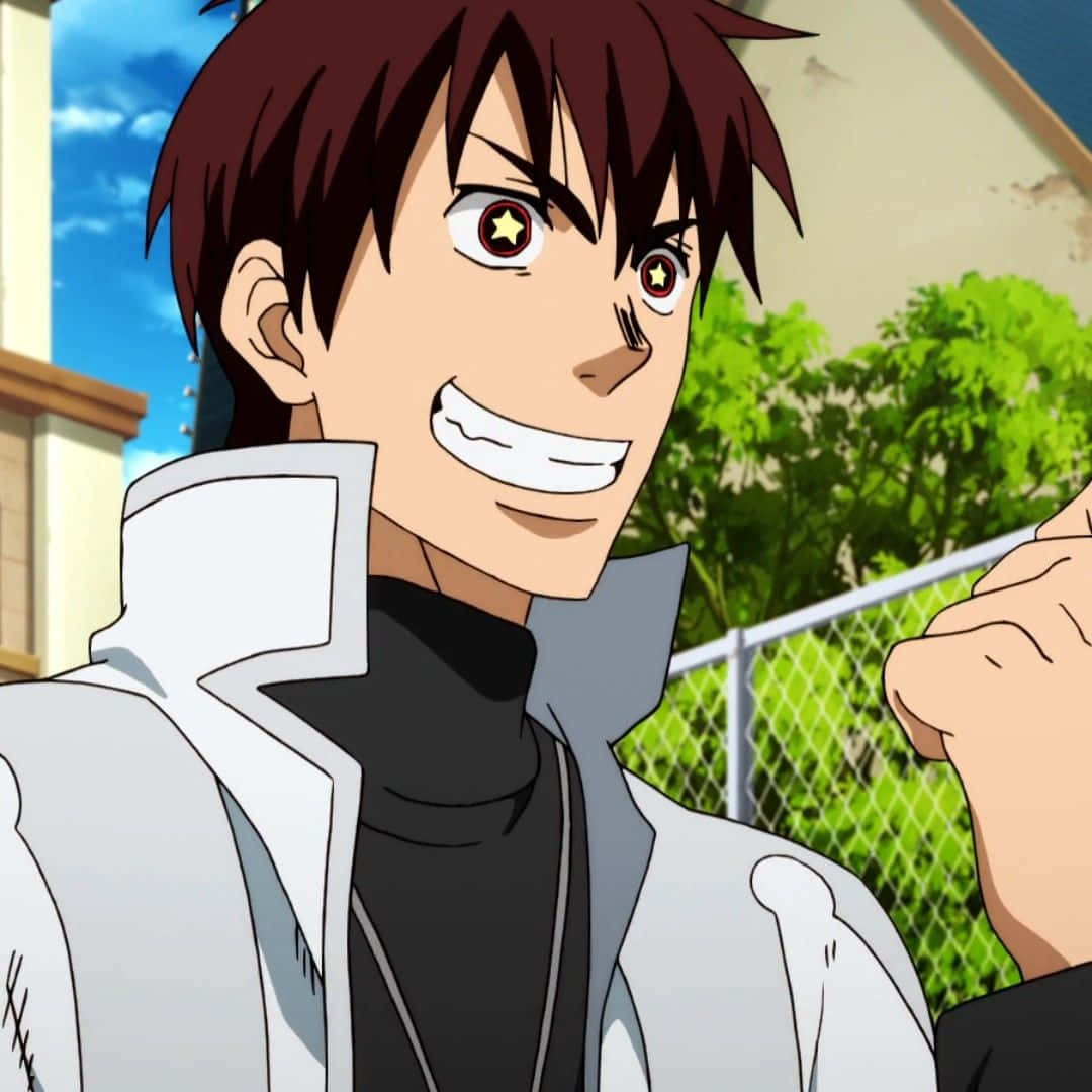 animated firefighter, anime boy, starry eyes, SD Desktop Wallpaper