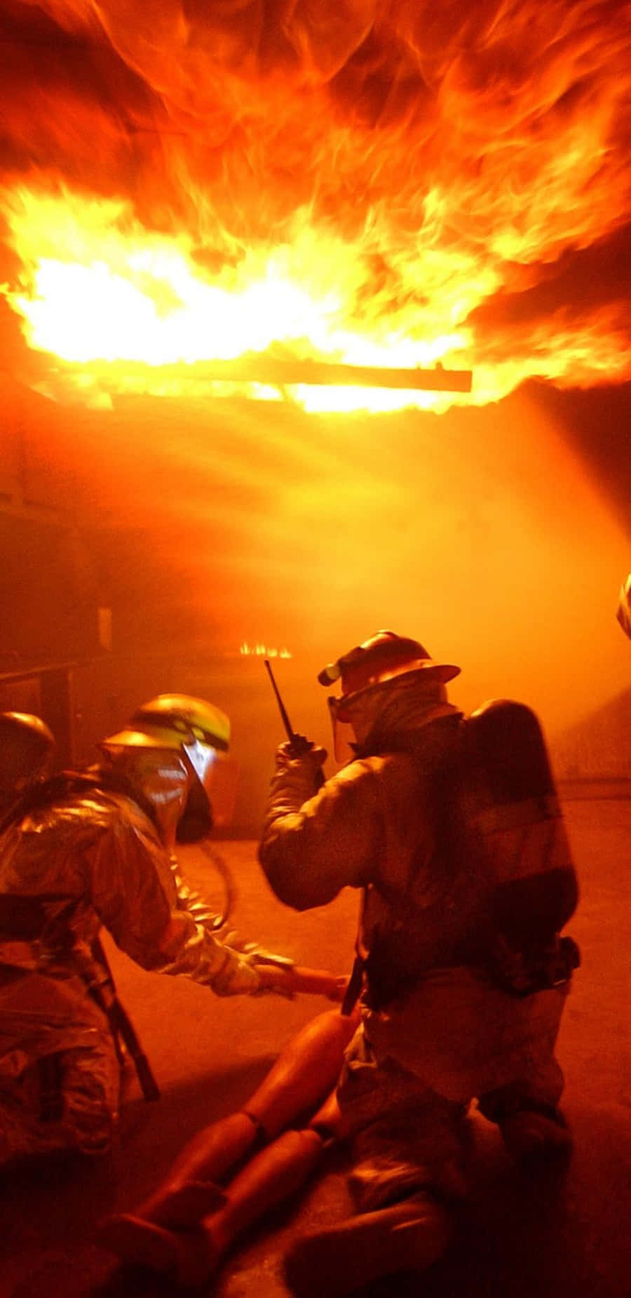 Firefighter Phone, Hazmat Training, full gear, HD Phone Wallpaper