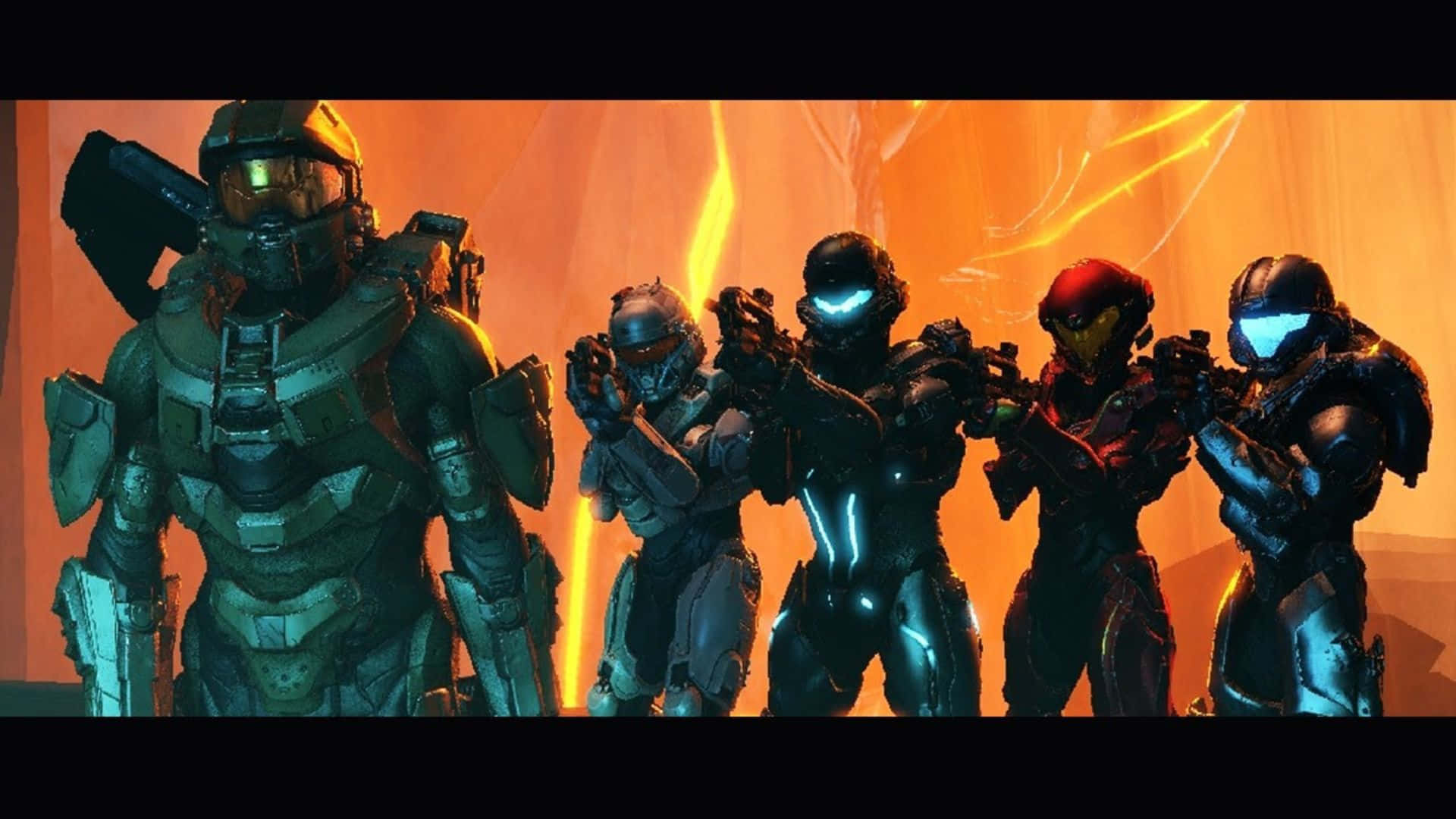 Fireteam Osiris, futuristic combat gear, glowing visors, Full HD Desktop Wallpaper