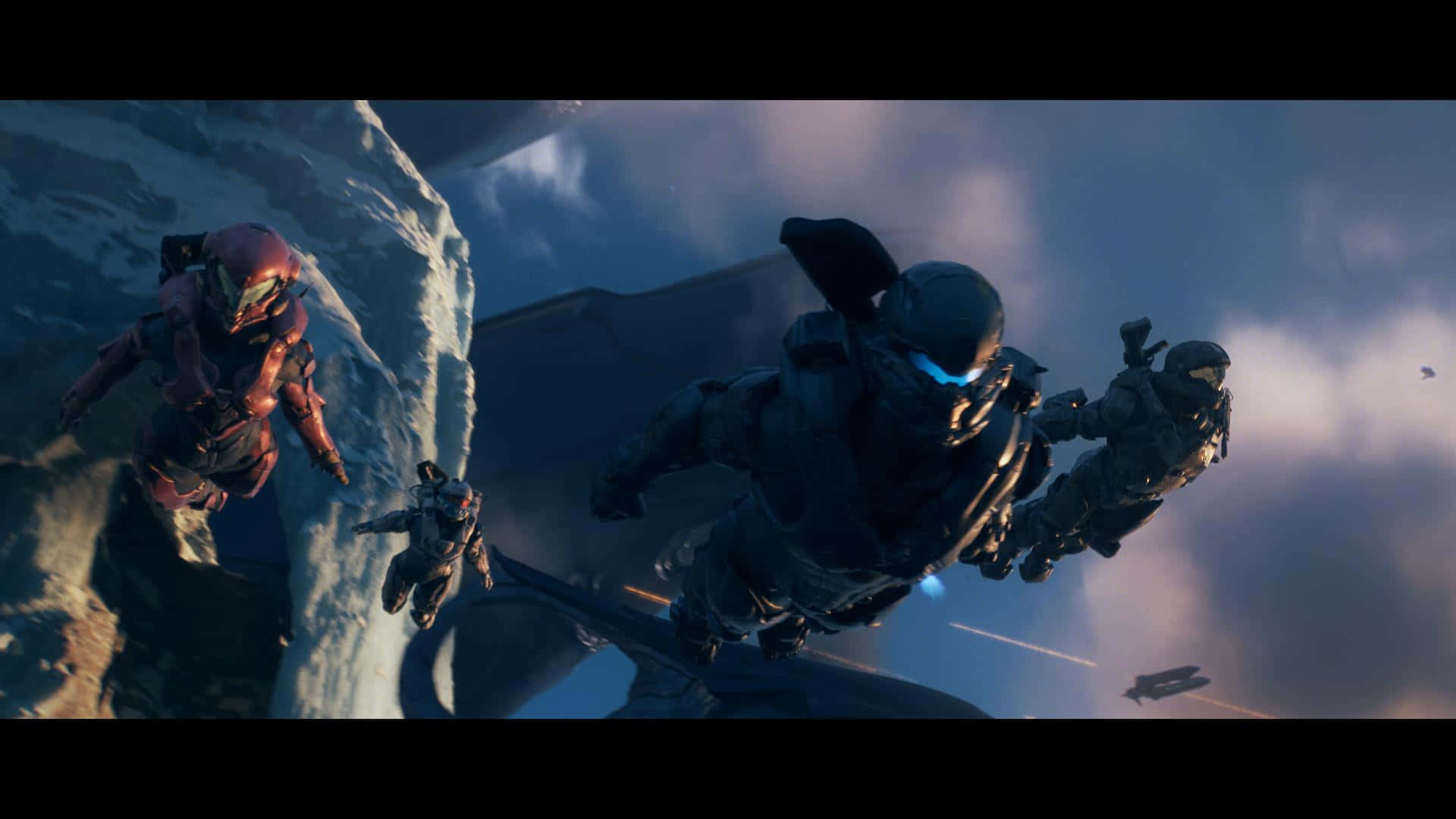 Fireteam Osiris, futuristic armor, cloudy sky, Full HD Desktop Wallpaper