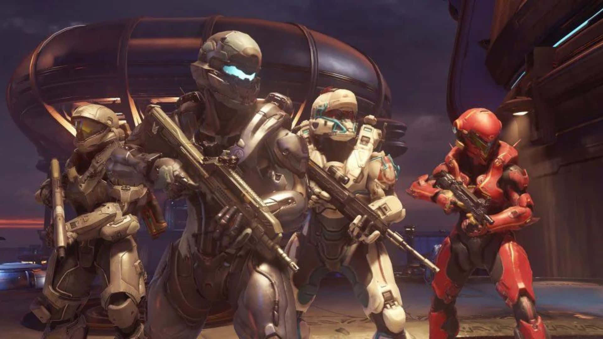 Fireteam Osiris, twilight sky, futuristic combat gear, Full HD Desktop Wallpaper