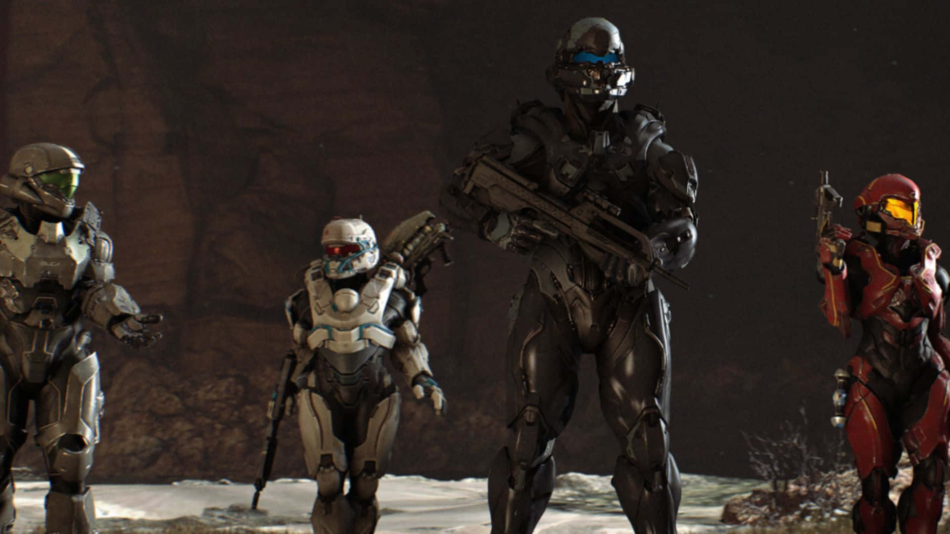 Fireteam Osiris, futuristic combat gear, snowy alien landscape, Full HD Desktop Wallpaper