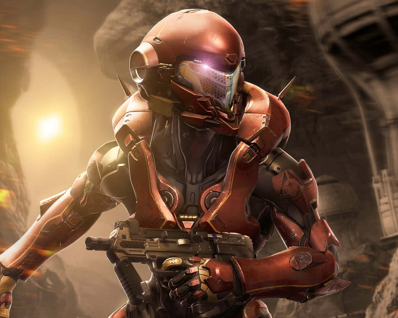 Fireteam Osiris, red armor, glowing sun, HD Desktop Wallpaper
