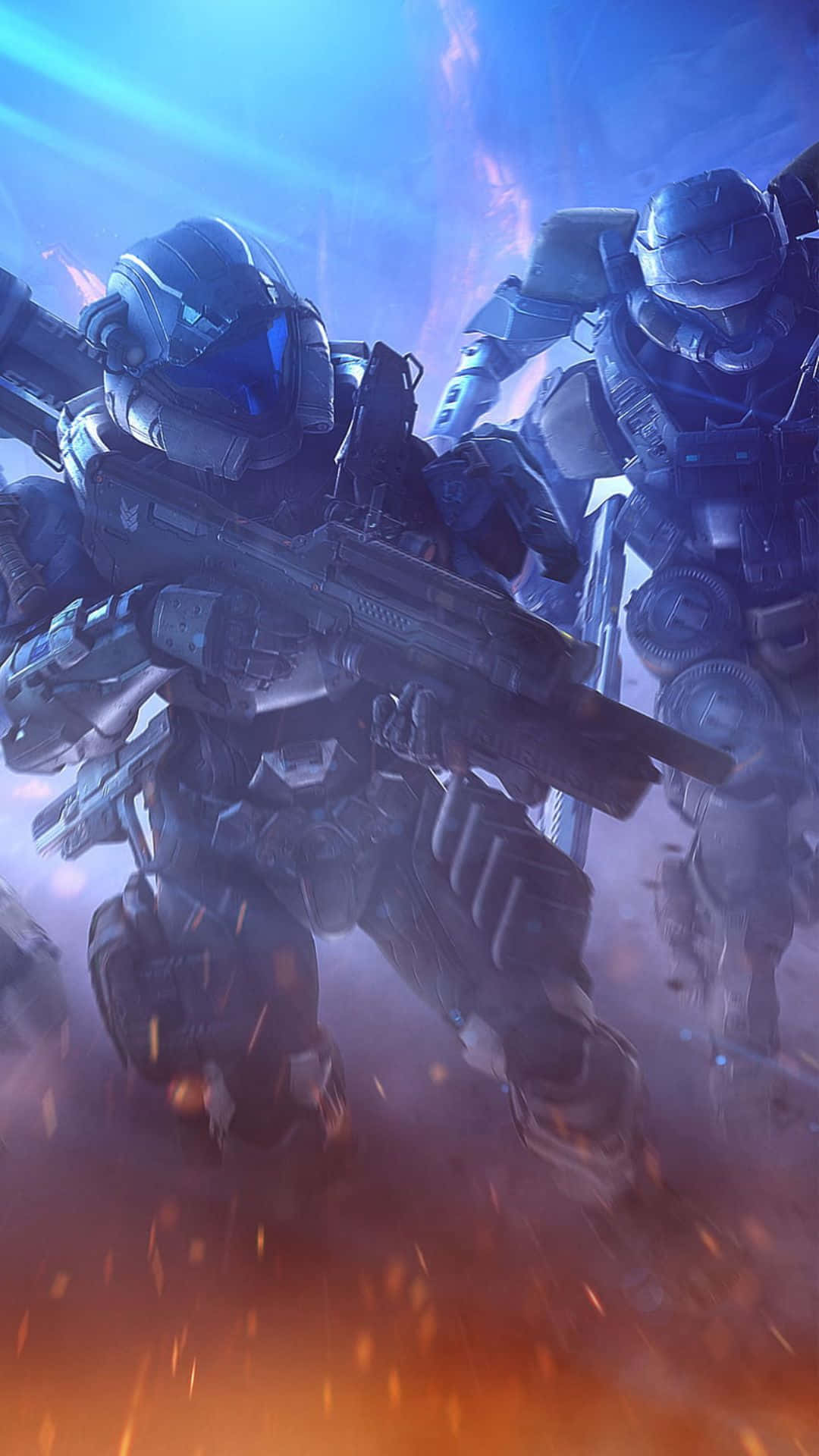 Fireteam Osiris, futuristic combat gear, smoke, Full HD Phone Wallpaper