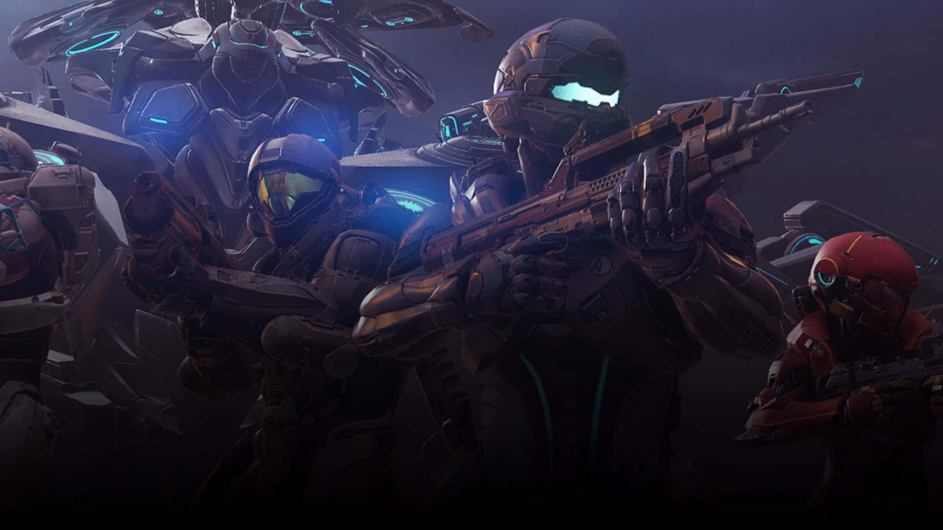 Fireteam Osiris, glowing blue accents, armored suits, Full HD Desktop Wallpaper