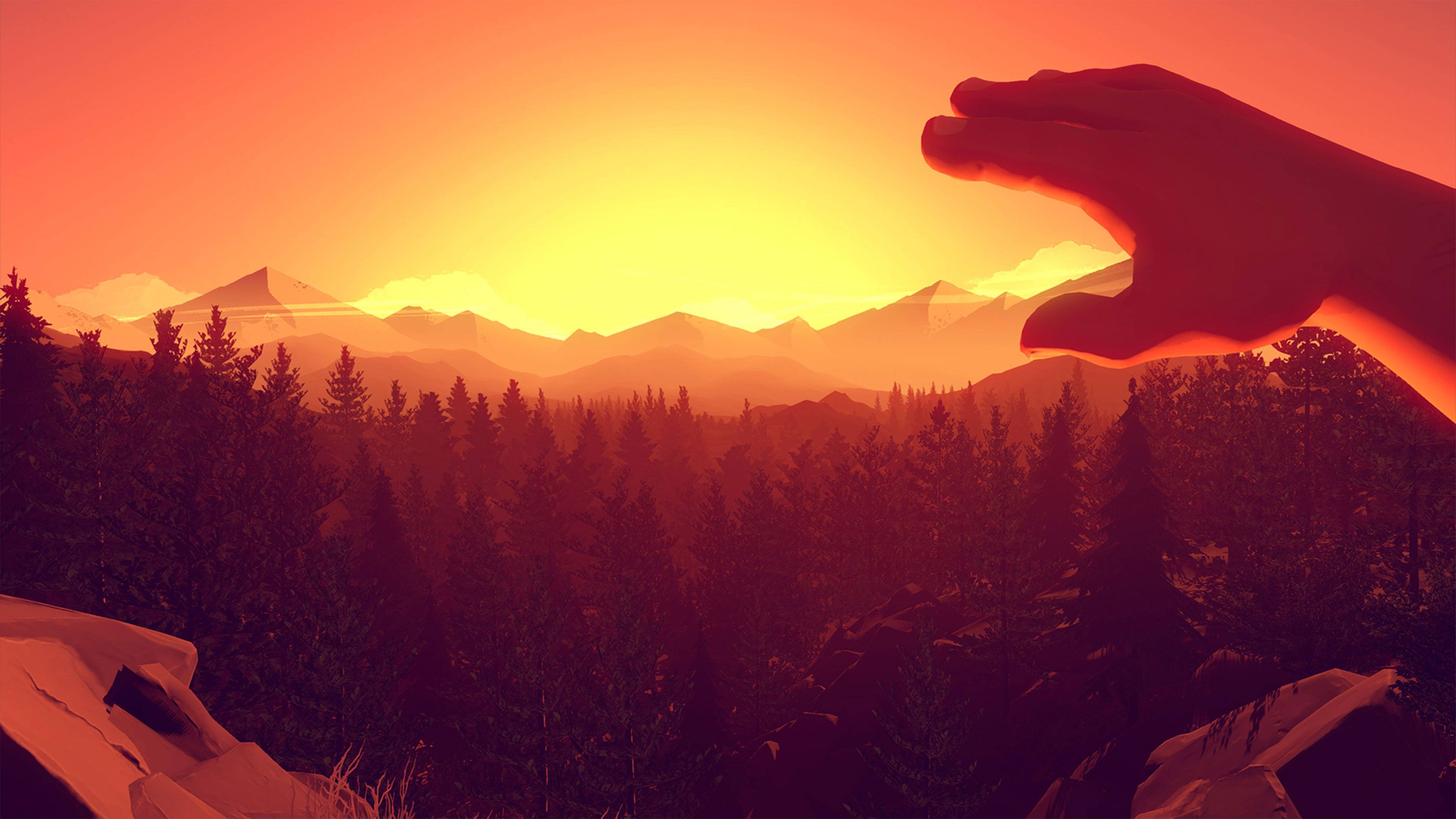 Firewatch, sun, sunset, 5K Desktop Wallpaper