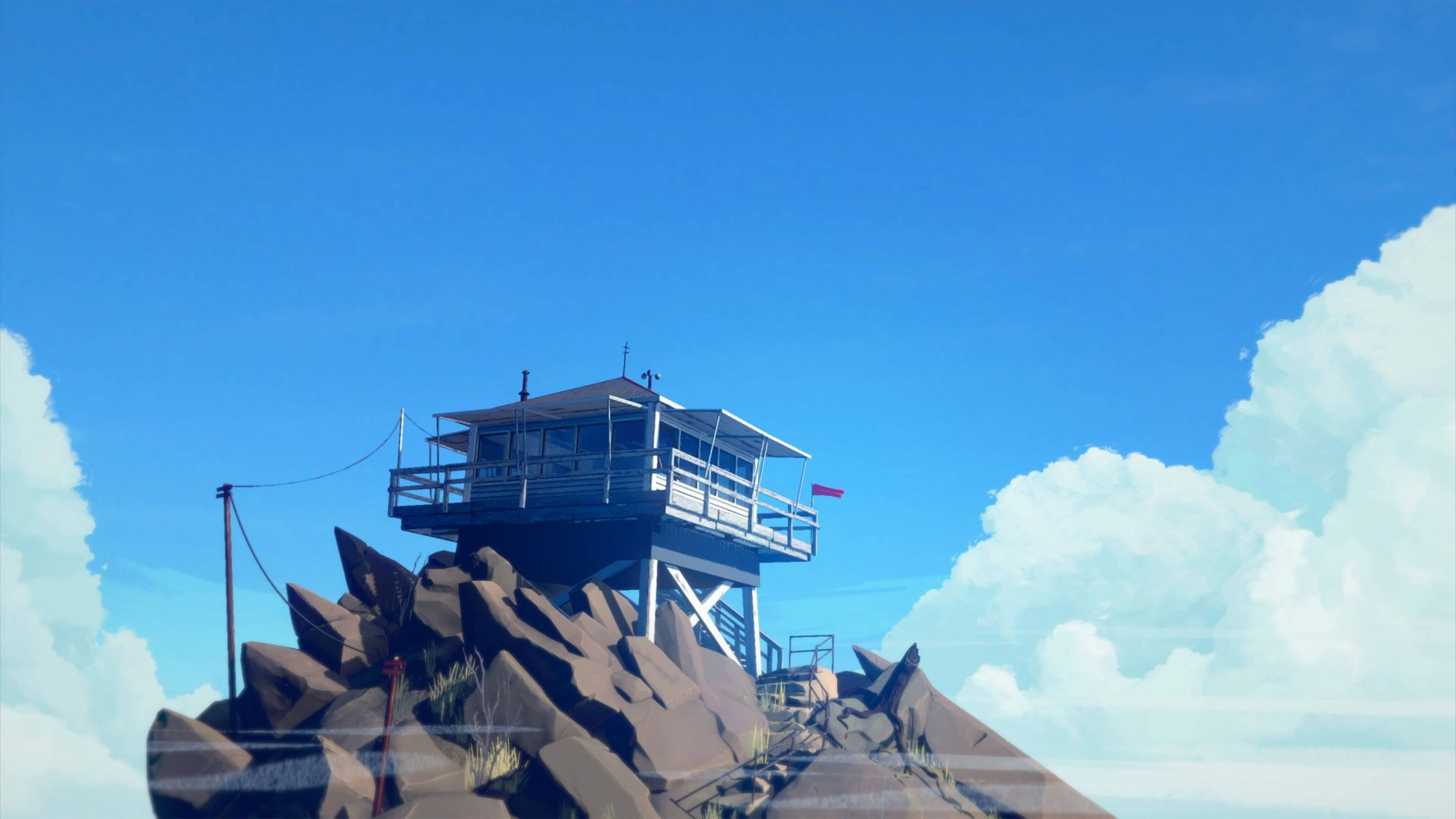 Firewatch, watchtower, pointy rocks, 5K Desktop Wallpaper
