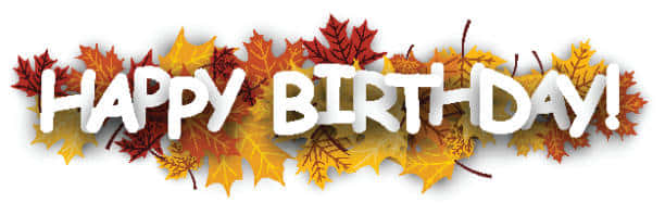 HAPPY BIRTHDAY!, autumn maple leaves, red orange, SD Desktop Wallpaper