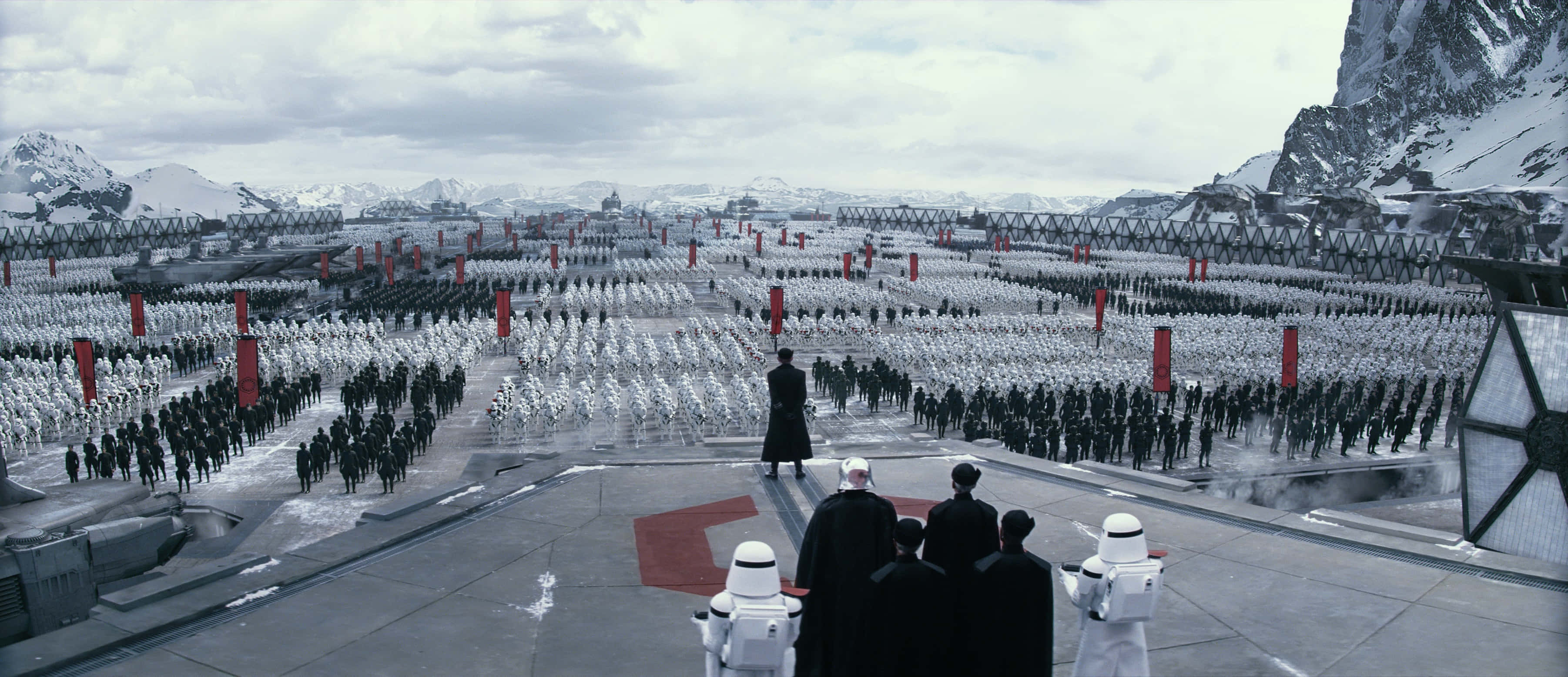 First Order, stormtroopers, snowy battlefield, 2K Desktop Wallpaper
