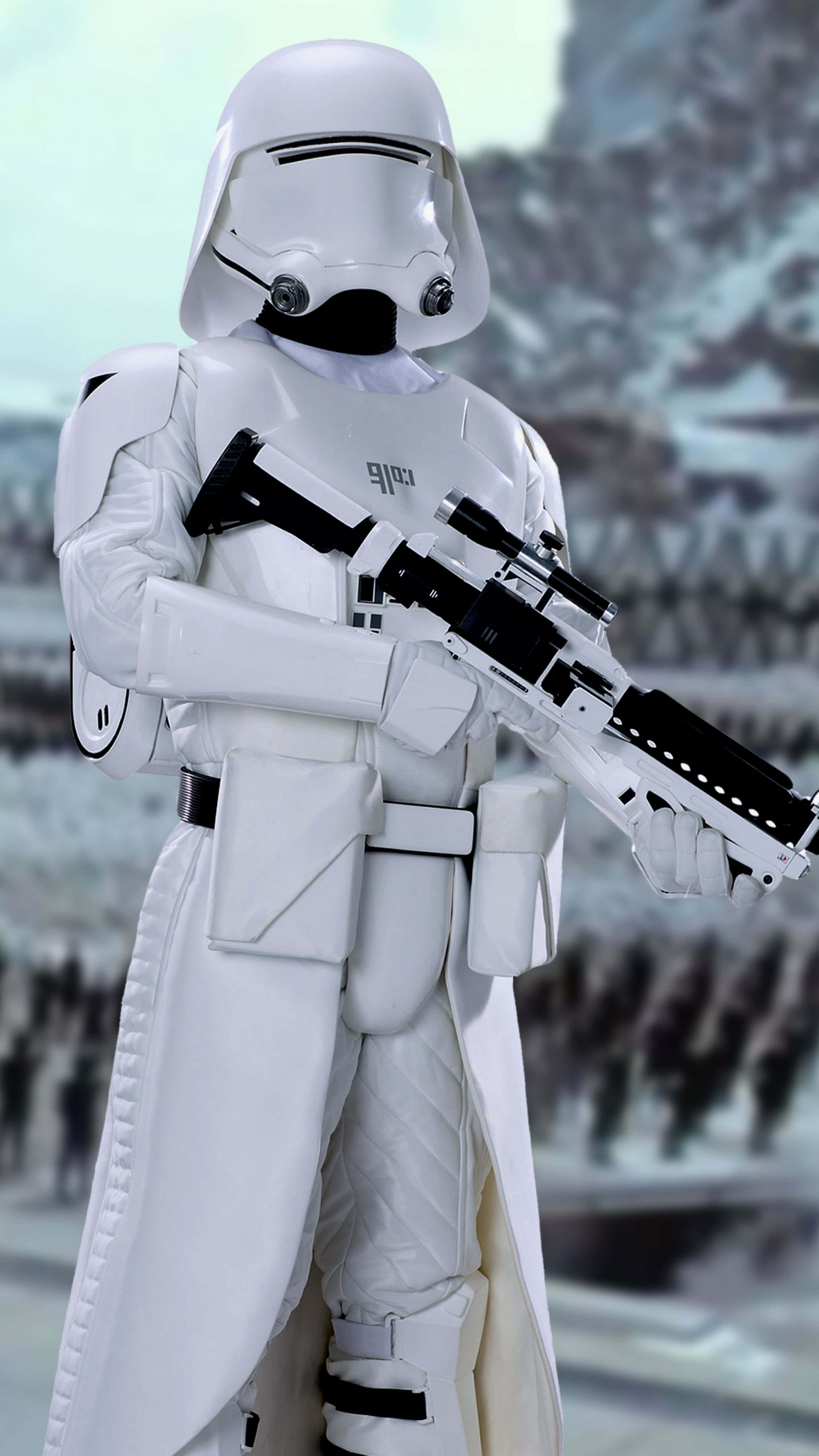 First Order, stormtrooper, blaster rifle, 5K Phone Wallpaper