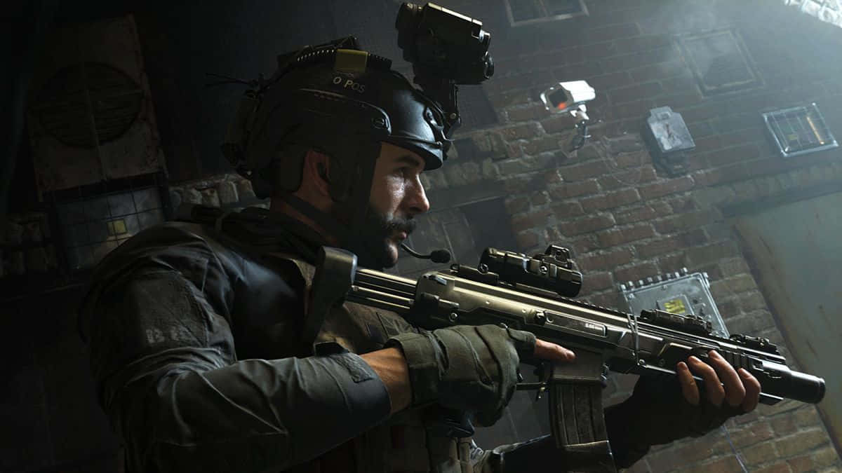 First-person Shooter, tactical gear, rifle, SD Desktop Wallpaper
