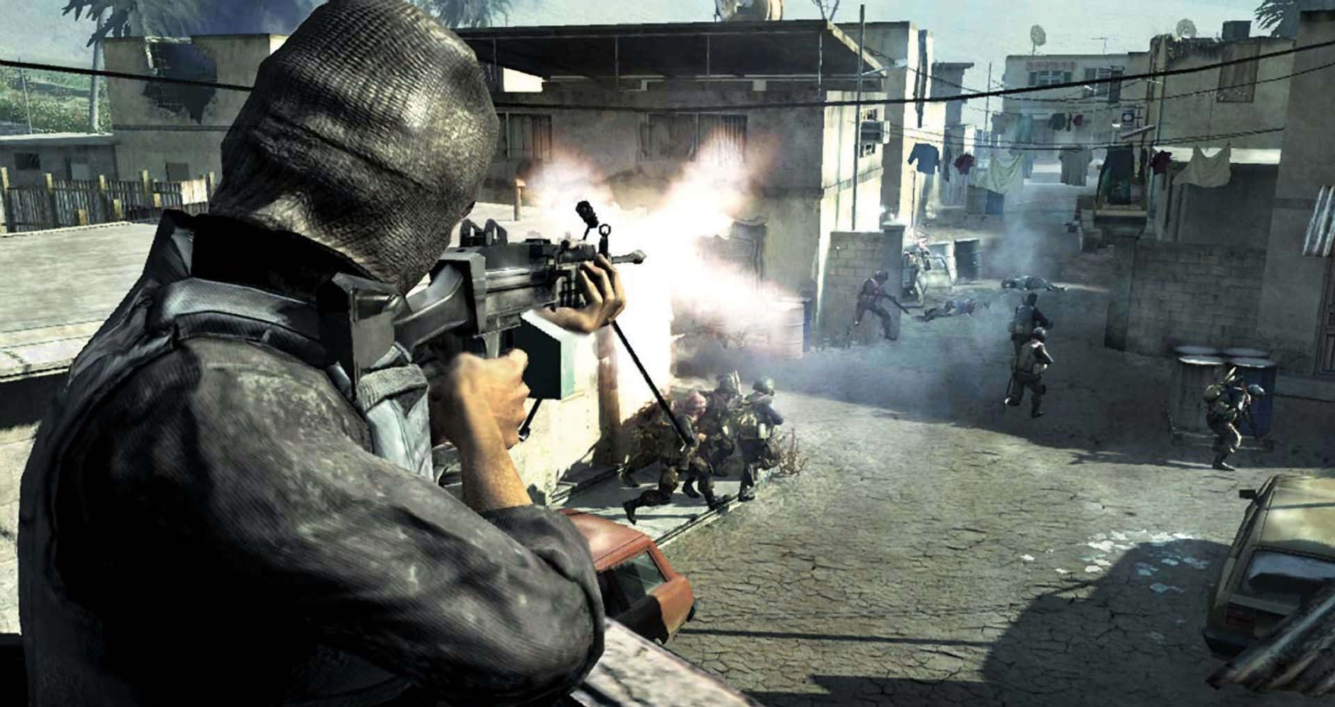 first-person shooter, soldier, hooded jacket, Full HD Desktop Wallpaper