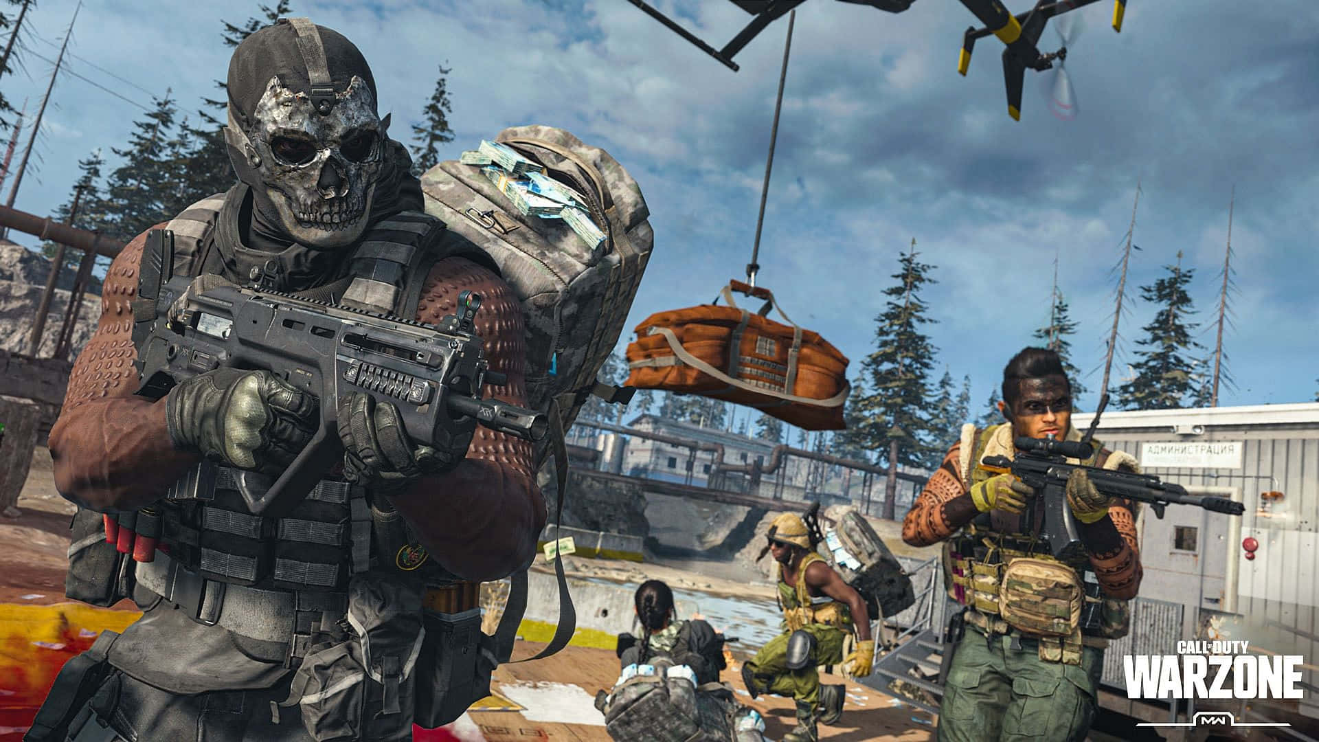 first-person shooter, squad of heavily armed soldiers, tactical gear, Full HD Desktop Wallpaper