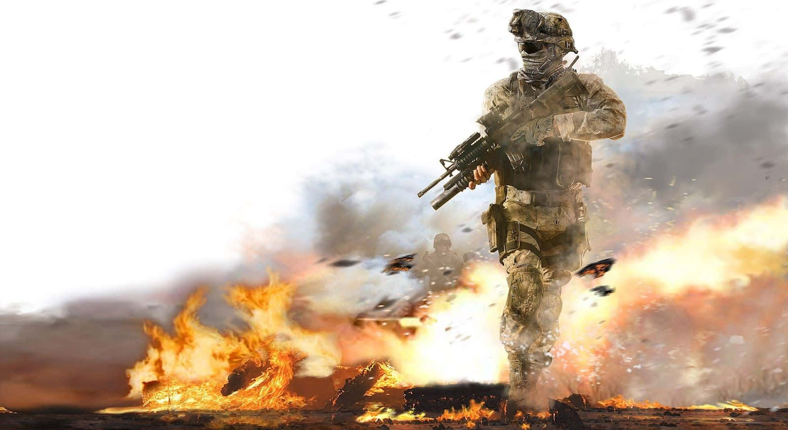 First-person Shooter, soldier, full gear, HD Desktop Wallpaper