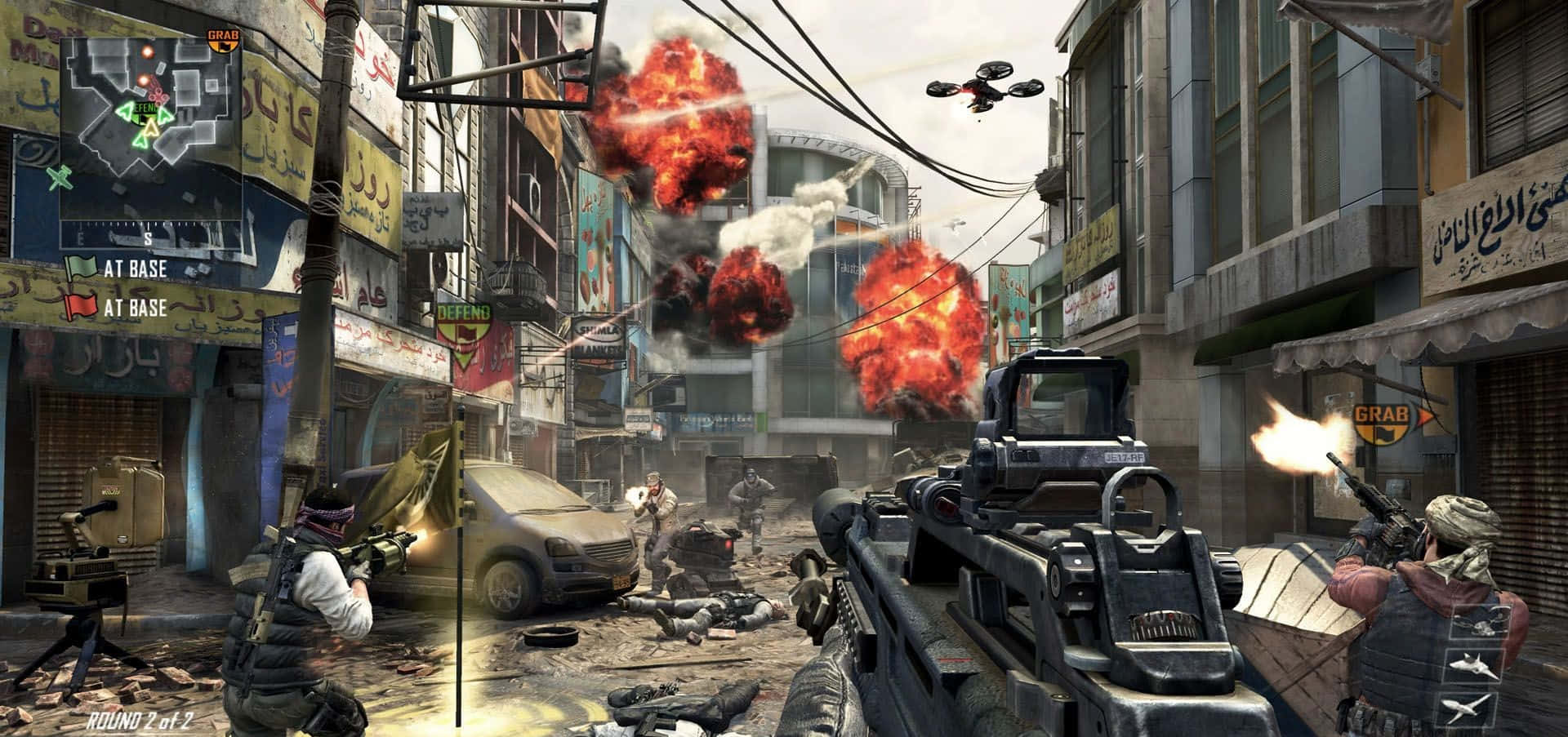 first-person shooter, urban warfare, soldiers, Full HD Desktop Wallpaper