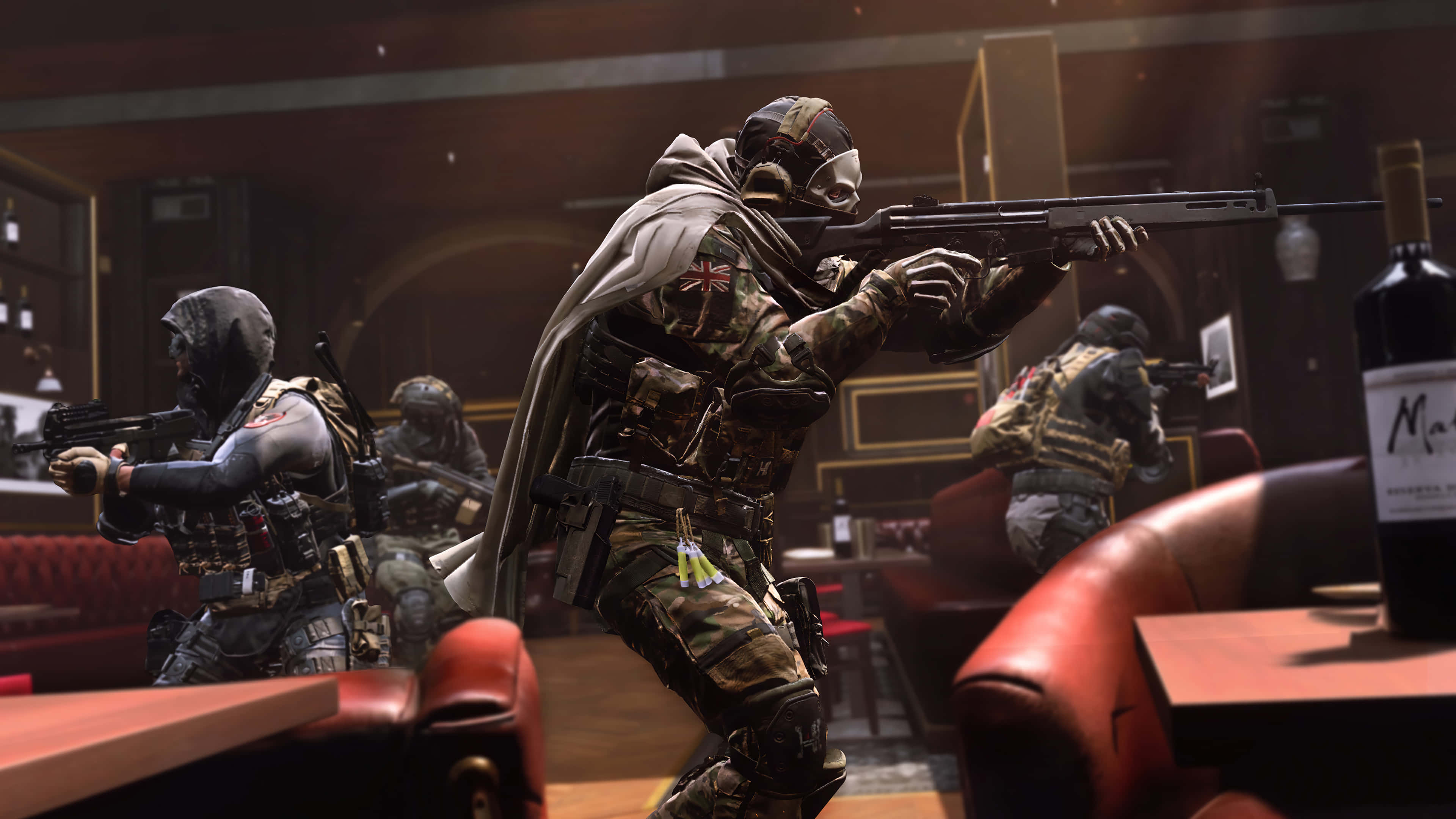 First-Person Shooter, tactical soldiers, camouflage gear, 4K Desktop Wallpaper