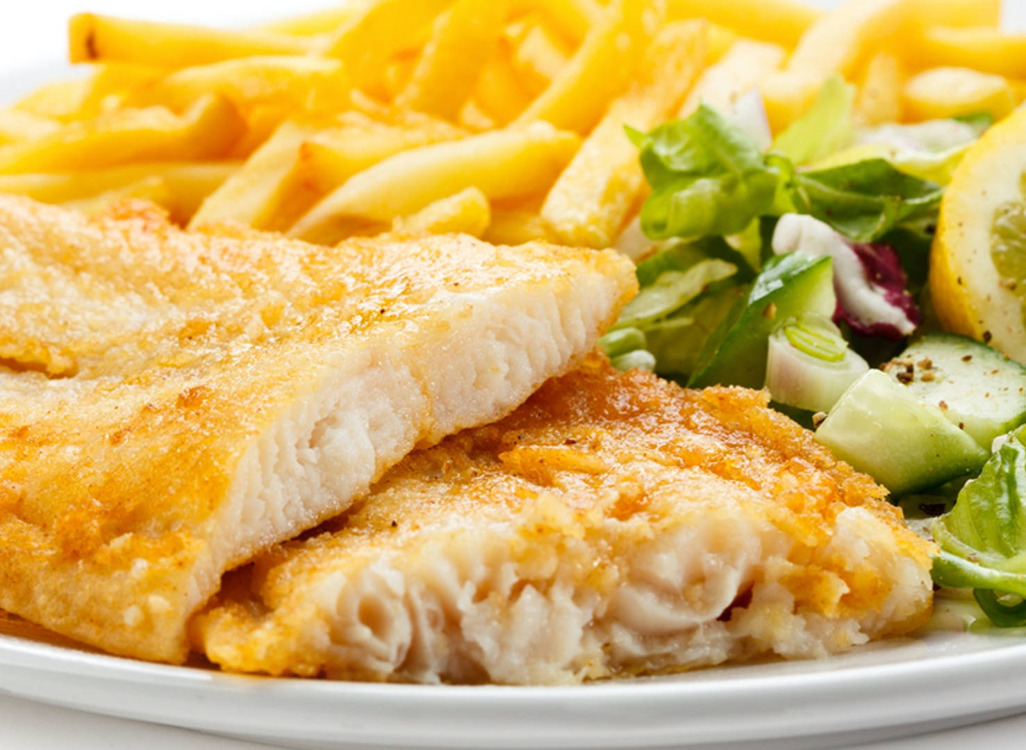 Fish And Chips, golden-brown, battered fish fillets, HD Desktop Wallpaper